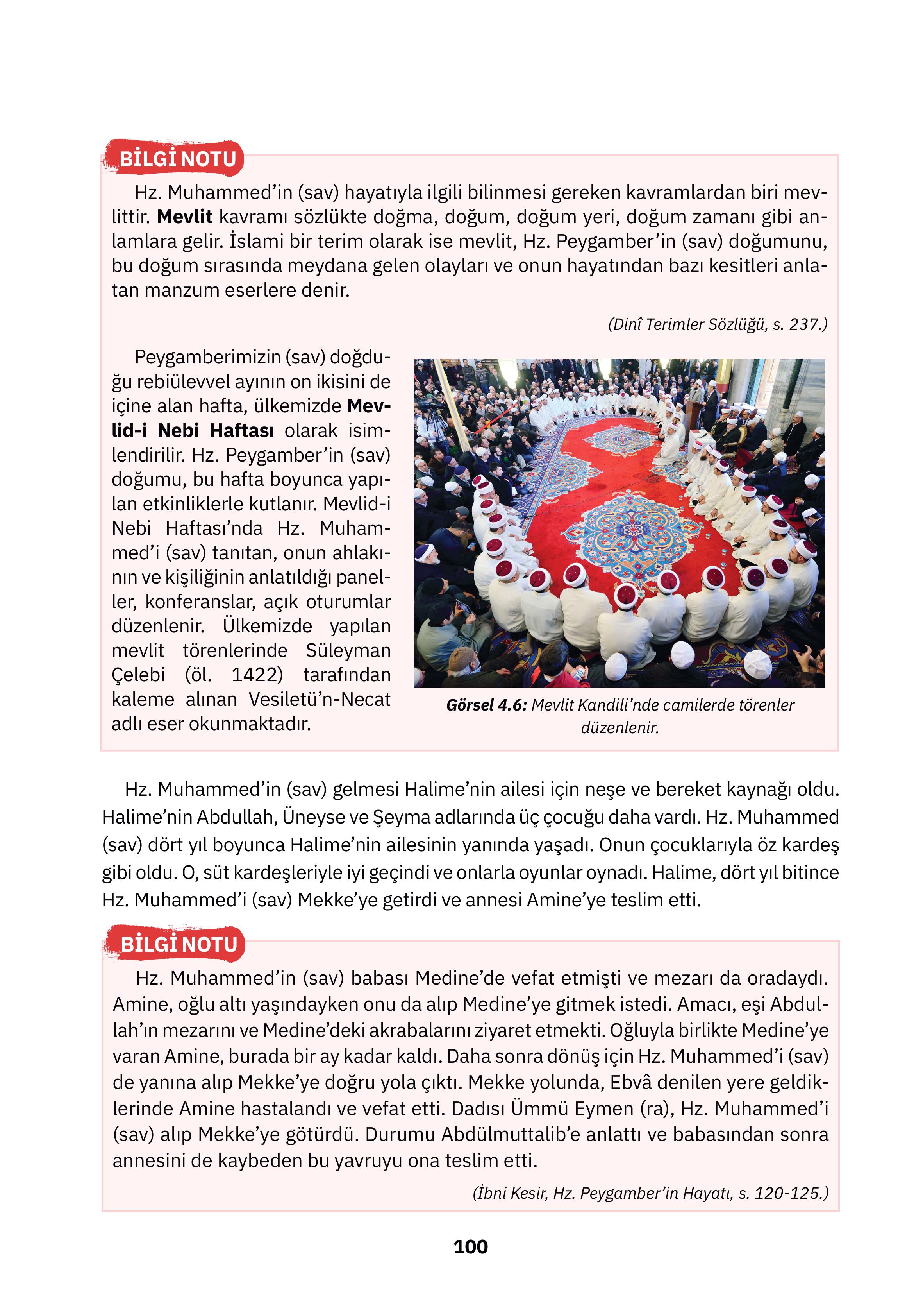 4. Sınıf Sdr Dikey Yayıncılık Din Kültürü Ve Ahlak Bilgisi Ders Kitabı Sayfa 100 Cevapları