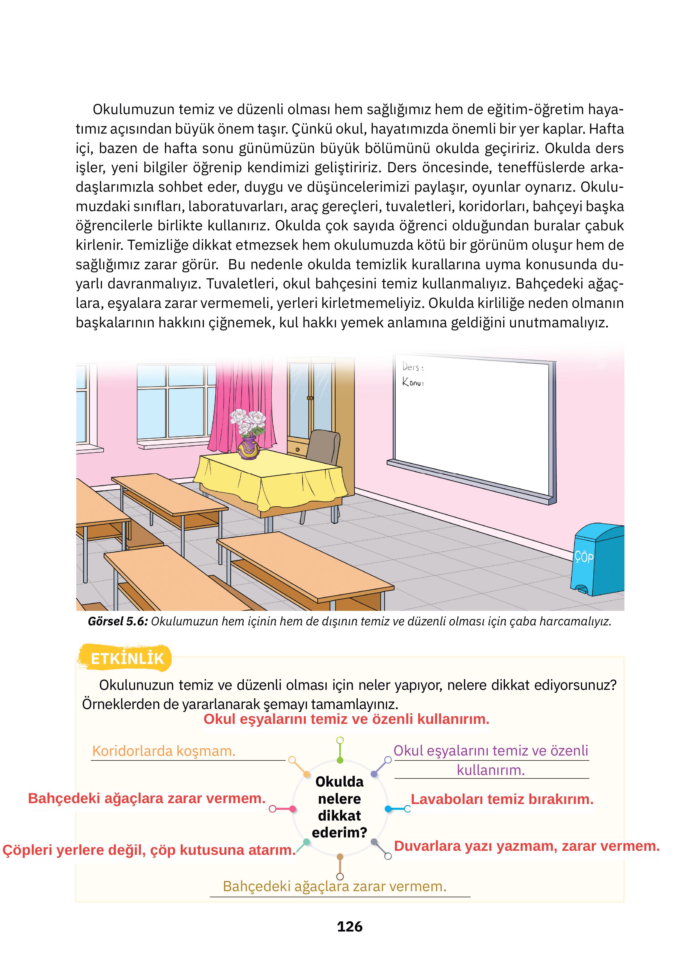 4. Sınıf Sdr Dikey Yayıncılık Din Kültürü Ve Ahlak Bilgisi Ders Kitabı Sayfa 126 Cevapları