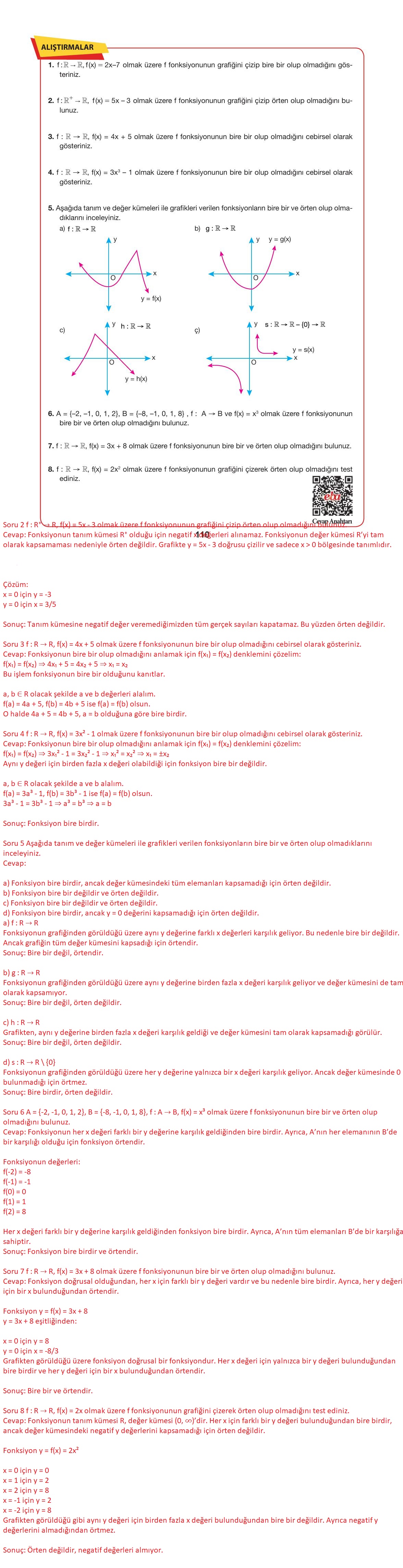 10. Sınıf Hecce Yayıncılık Matematik Ders Kitabı Sayfa 110 Cevapları 10. Sınıf Hecce Yayıncılık Matematik Ders Kitabı Sayfa 110 Cevapları