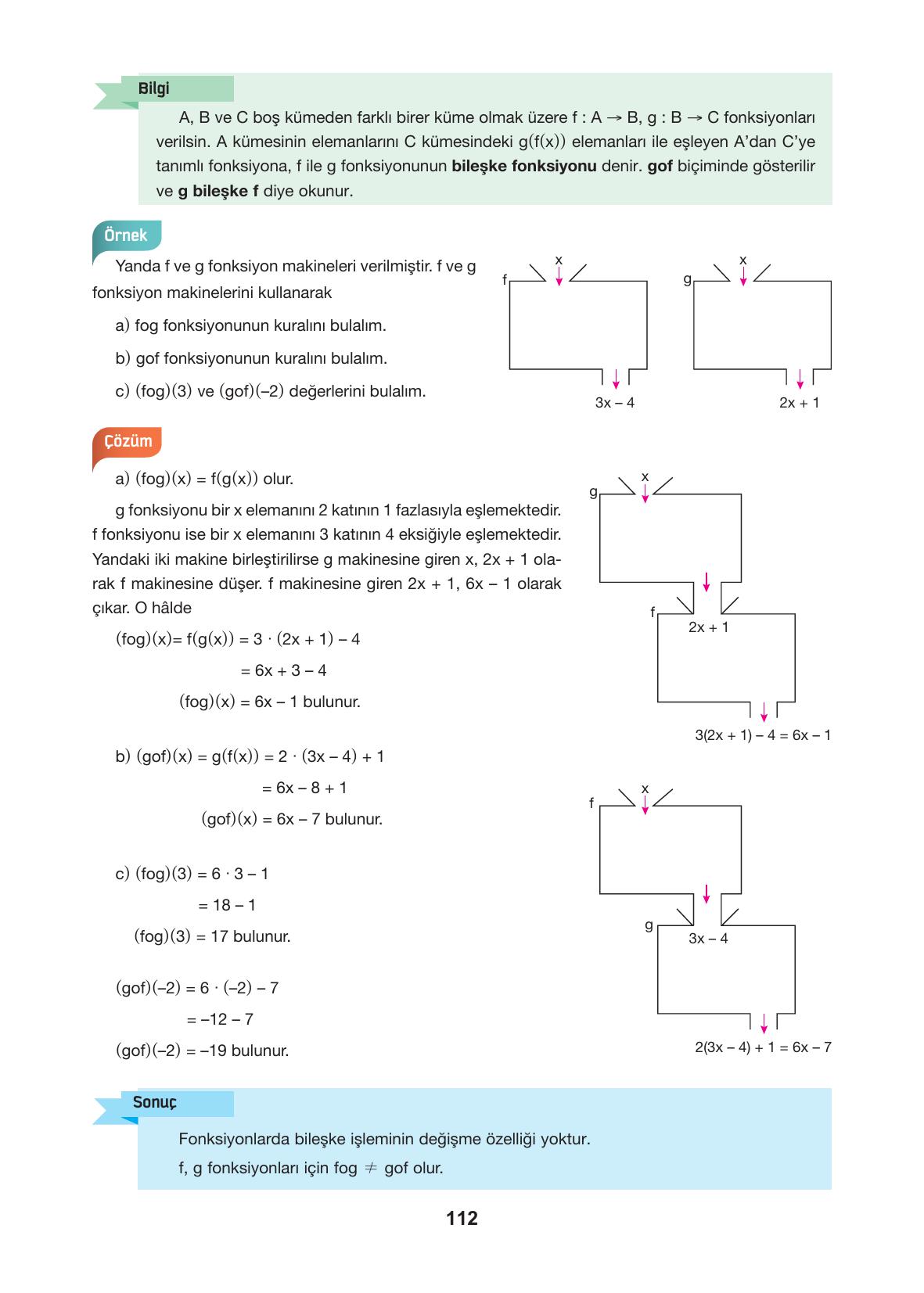 10. Sınıf Hecce Yayıncılık Matematik Ders Kitabı Sayfa 112 Cevapları
