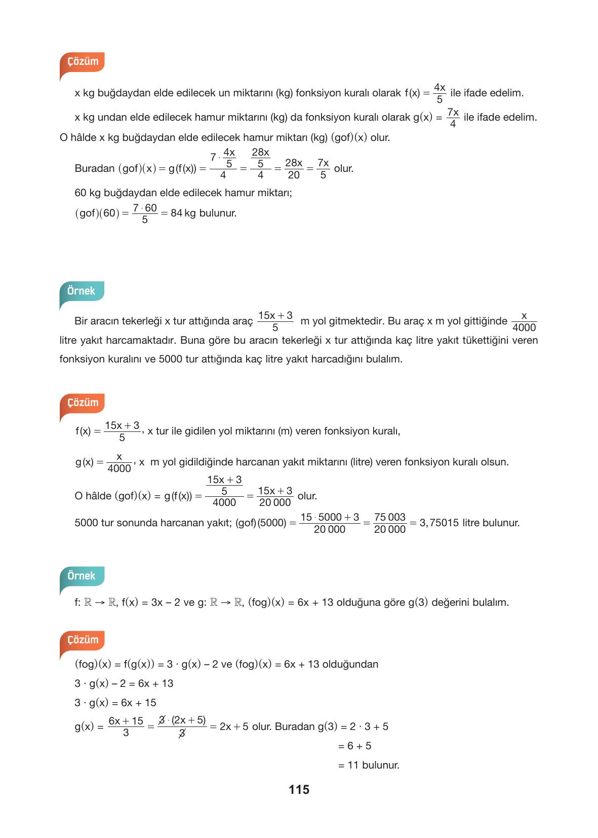 10. Sınıf Hecce Yayıncılık Matematik Ders Kitabı Sayfa 115 Cevapları 10. Sınıf Hecce Yayıncılık Matematik Ders Kitabı Sayfa 115 Cevapları
