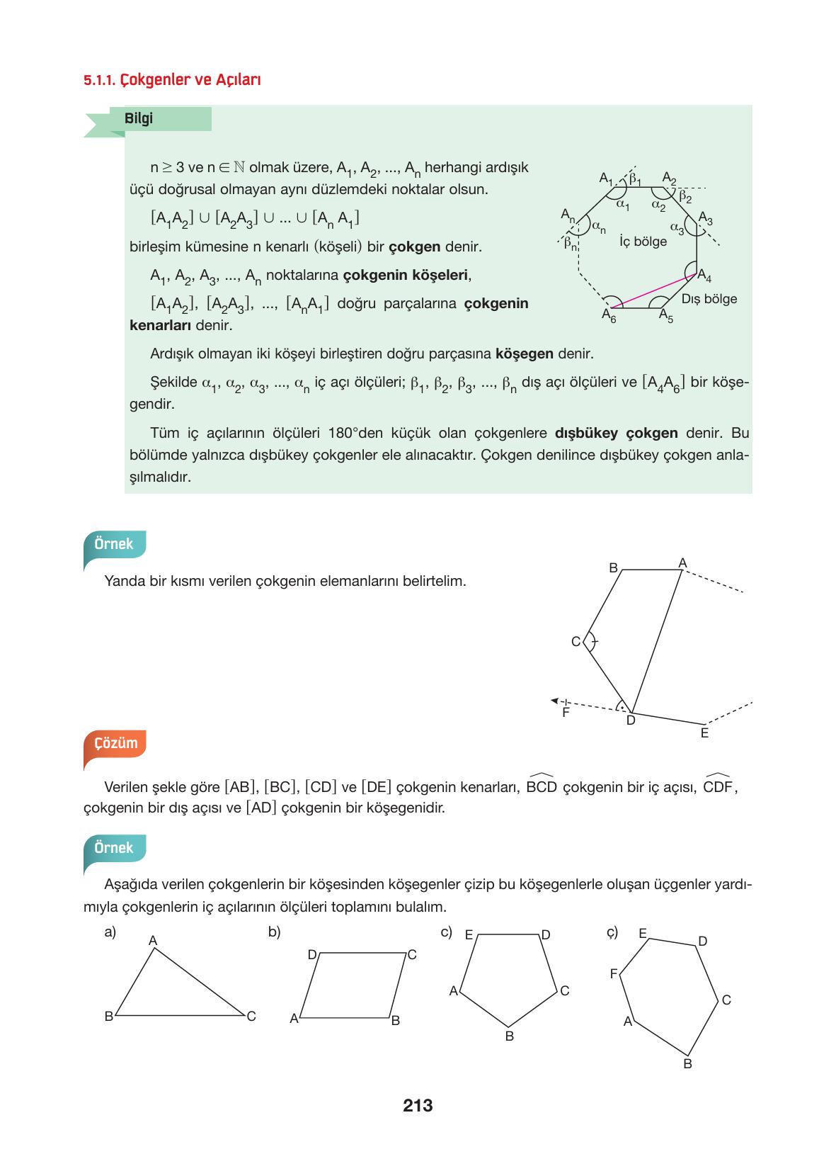10. Sınıf Hecce Yayıncılık Matematik Ders Kitabı Sayfa 213 Cevapları 10. Sınıf Hecce Yayıncılık Matematik Ders Kitabı Sayfa 213 Cevapları