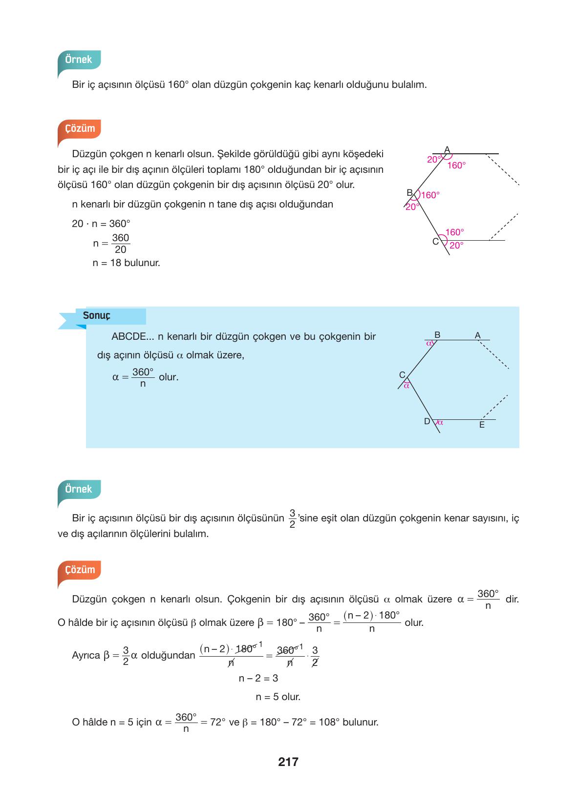 10. Sınıf Hecce Yayıncılık Matematik Ders Kitabı Sayfa 217 Cevapları 10. Sınıf Hecce Yayıncılık Matematik Ders Kitabı Sayfa 217 Cevapları