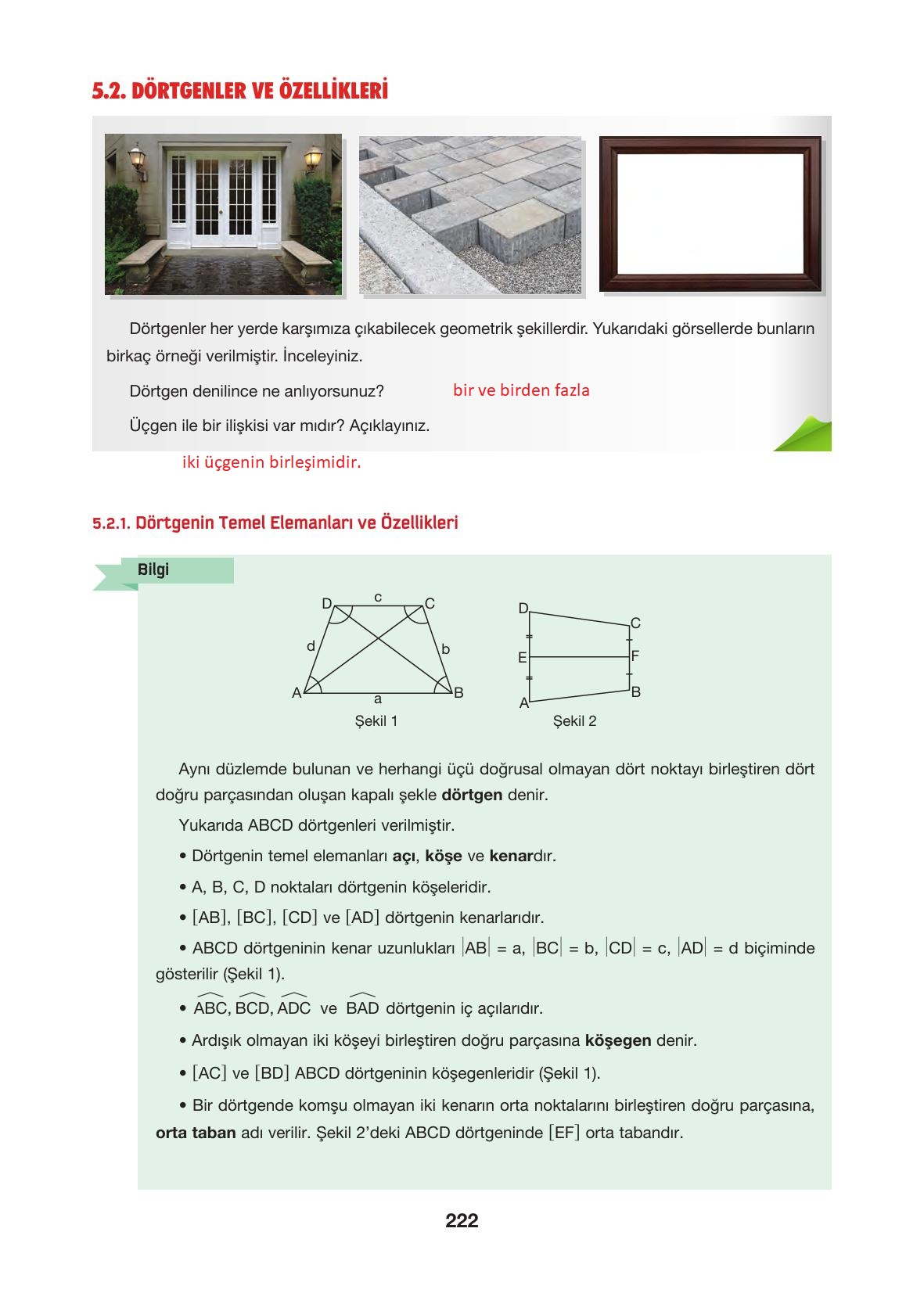 10. Sınıf Hecce Yayıncılık Matematik Ders Kitabı Sayfa 222 Cevapları