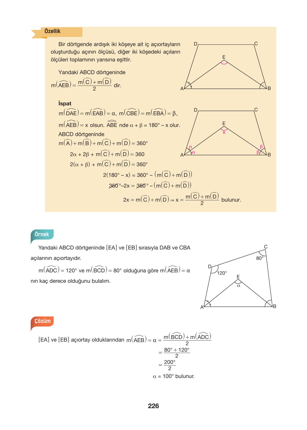 10. Sınıf Hecce Yayıncılık Matematik Ders Kitabı Sayfa 226 Cevapları 10. Sınıf Hecce Yayıncılık Matematik Ders Kitabı Sayfa 226 Cevapları