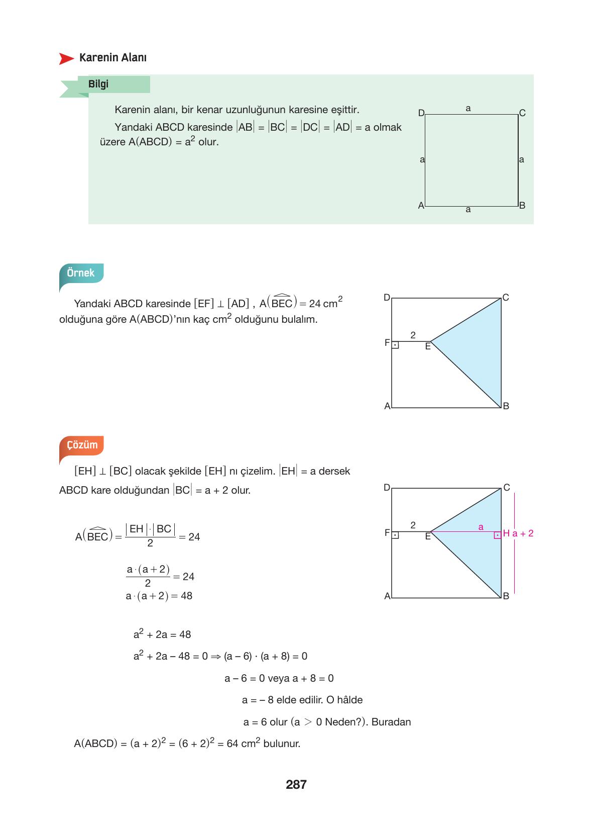 10. Sınıf Hecce Yayıncılık Matematik Ders Kitabı Sayfa 287 Cevapları