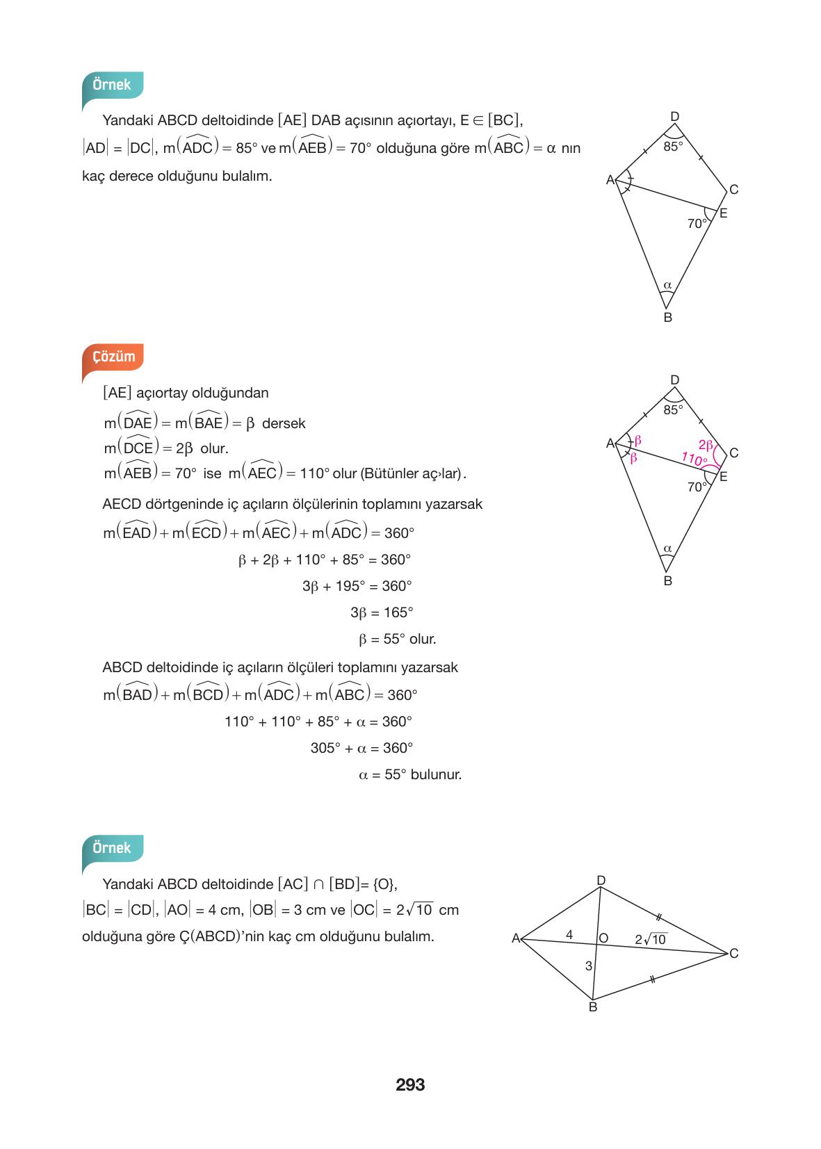 10. Sınıf Hecce Yayıncılık Matematik Ders Kitabı Sayfa 293 Cevapları