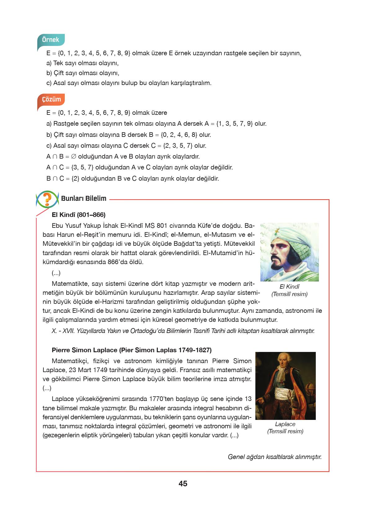10. Sınıf Hecce Yayıncılık Matematik Ders Kitabı Sayfa 45 Cevapları 10. Sınıf Hecce Yayıncılık Matematik Ders Kitabı Sayfa 45 Cevapları
