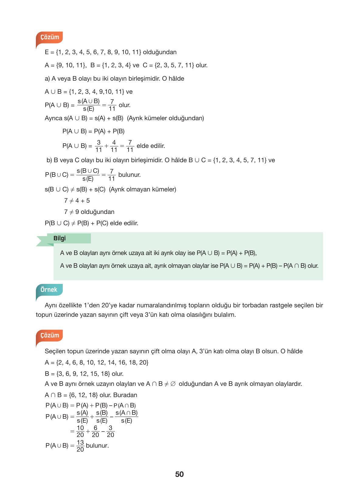 10. Sınıf Hecce Yayıncılık Matematik Ders Kitabı Sayfa 50 Cevapları 10. Sınıf Hecce Yayıncılık Matematik Ders Kitabı Sayfa 50 Cevapları