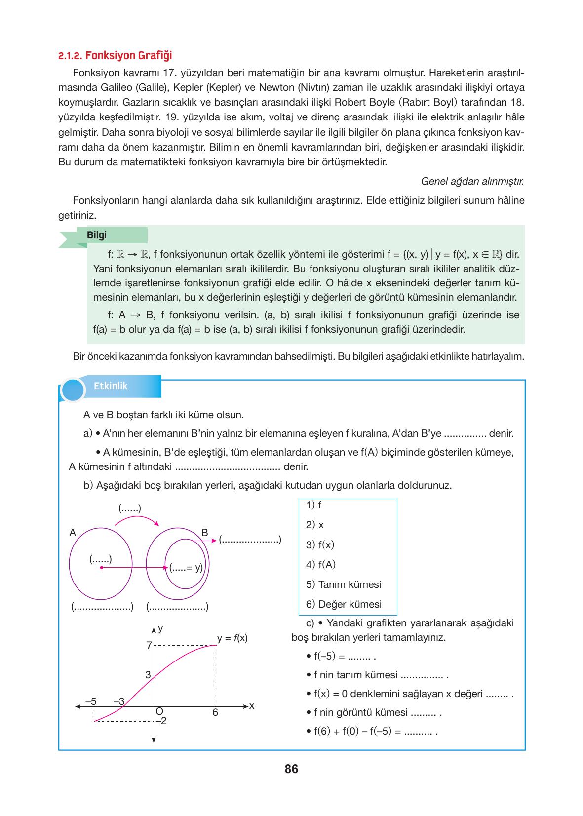 10. Sınıf Hecce Yayıncılık Matematik Ders Kitabı Sayfa 86 Cevapları
