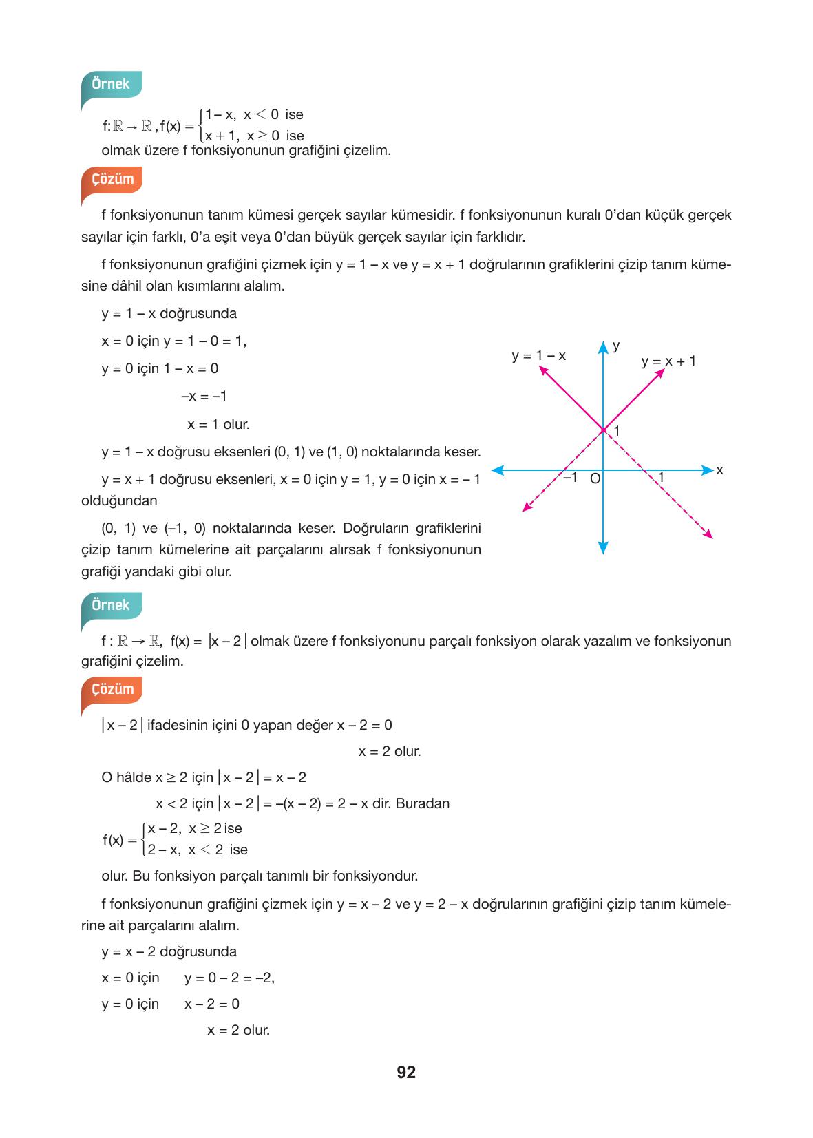 10. Sınıf Hecce Yayıncılık Matematik Ders Kitabı Sayfa 92 Cevapları