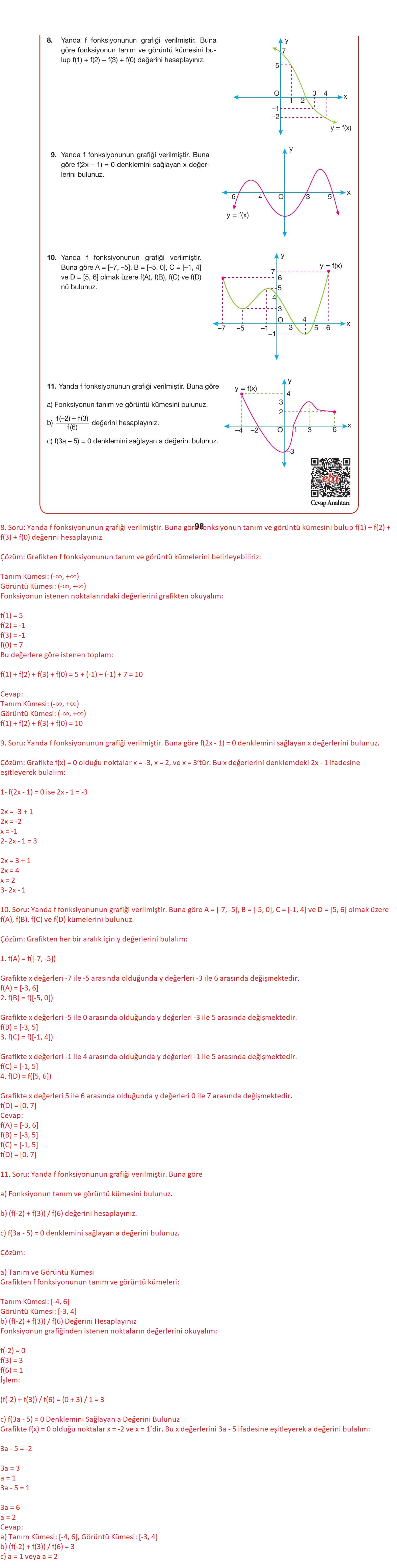 10. Sınıf Hecce Yayıncılık Matematik Ders Kitabı Sayfa 98 Cevapları