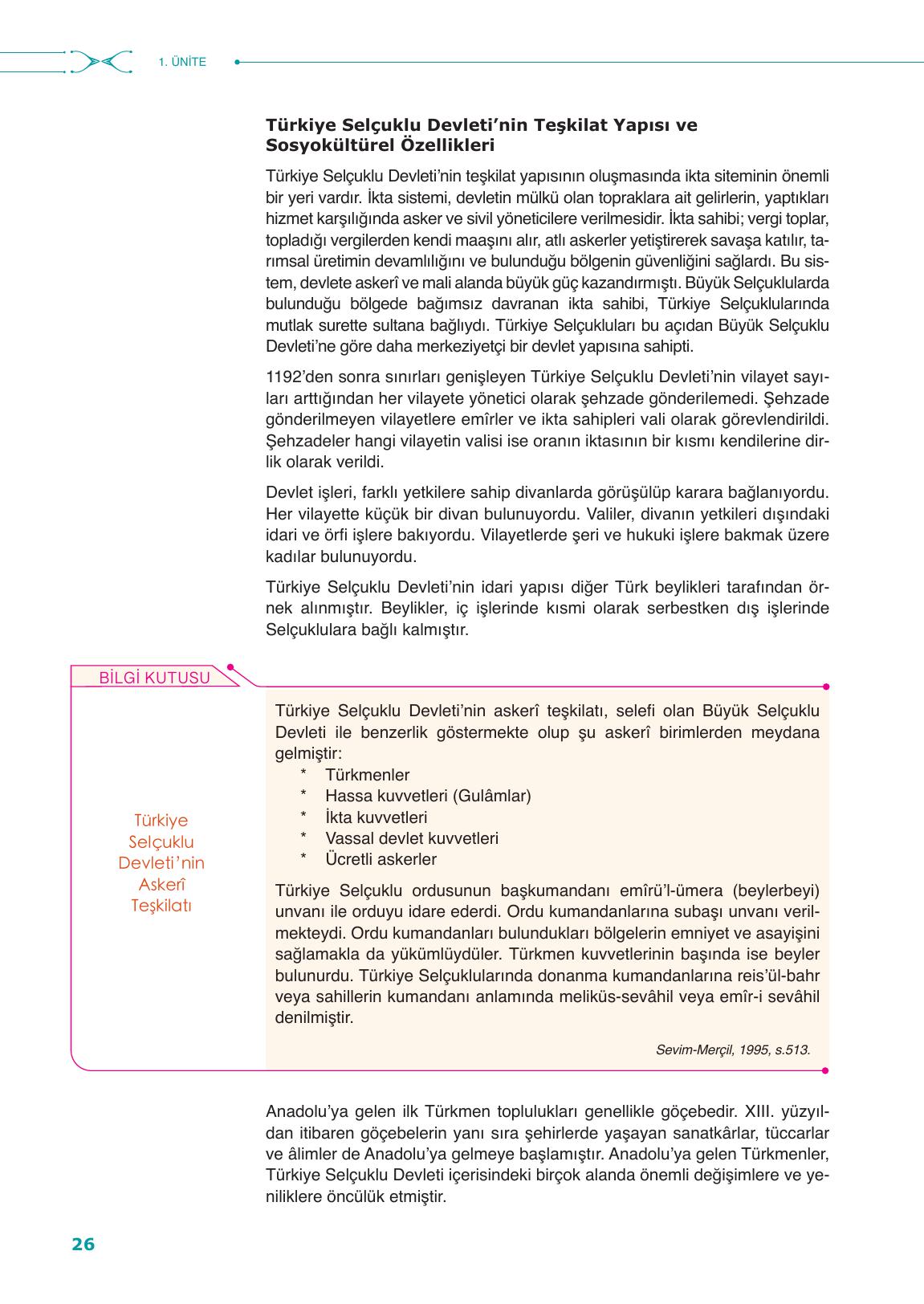 10. Sınıf Meb Yayınları Tarih Ders Kitabı Sayfa 26 Cevapları