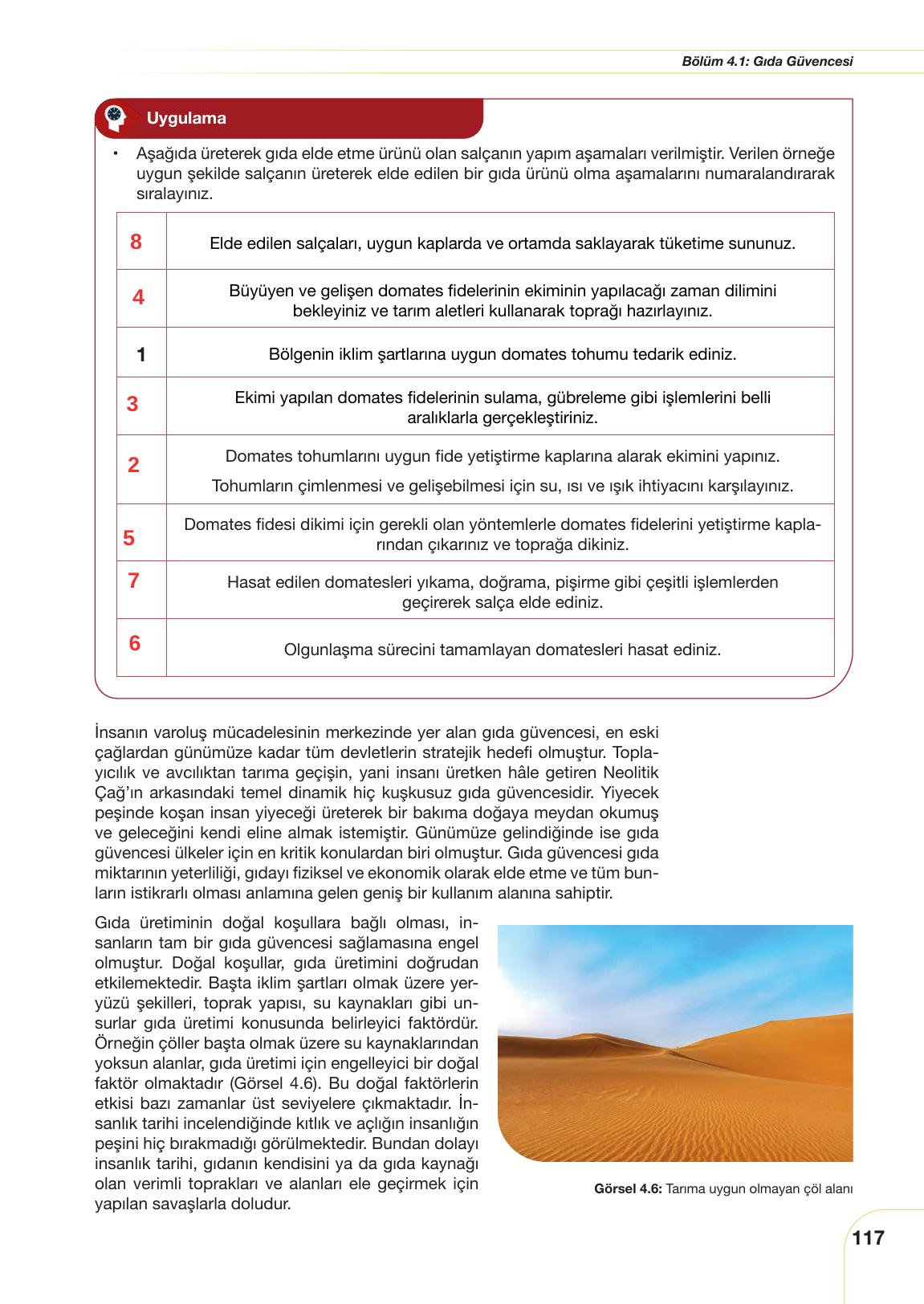 10. Sınıf Meb Yayınları Tarım Ve Gıda Güvenliği Ders Kitabı Sayfa 117 Cevapları