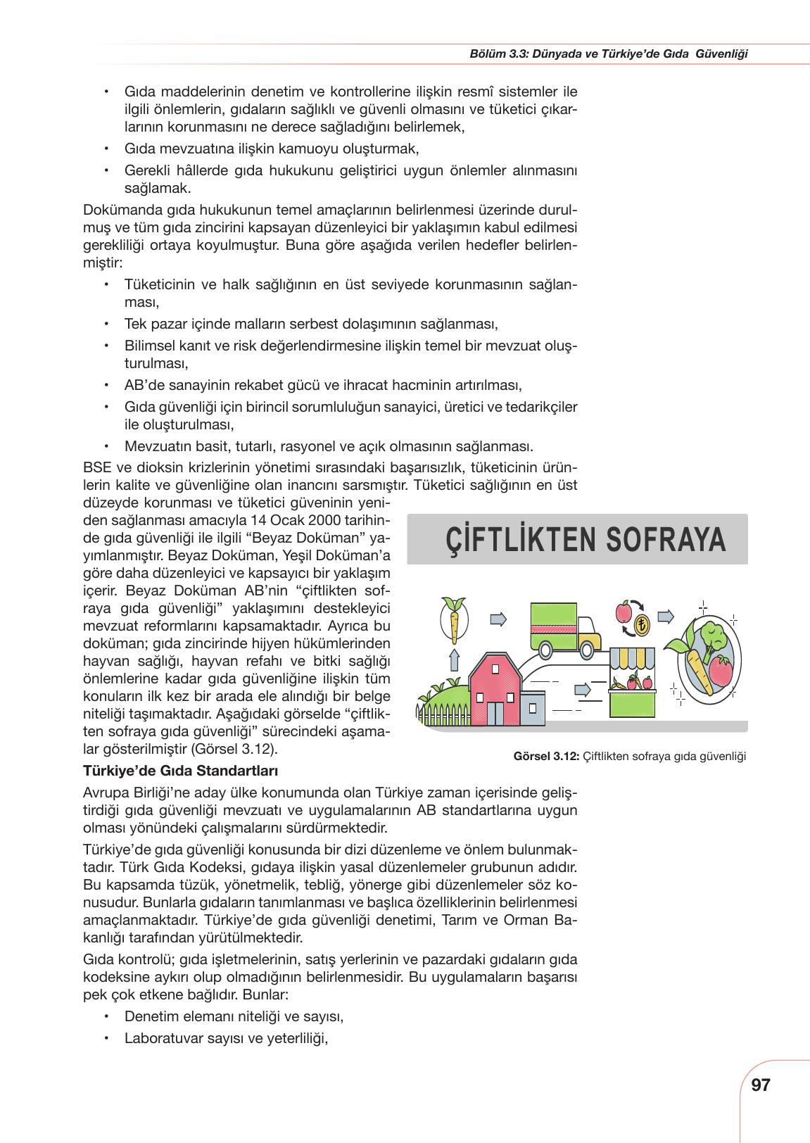 10. Sınıf Meb Yayınları Tarım Ve Gıda Güvenliği Ders Kitabı Sayfa 97 Cevapları