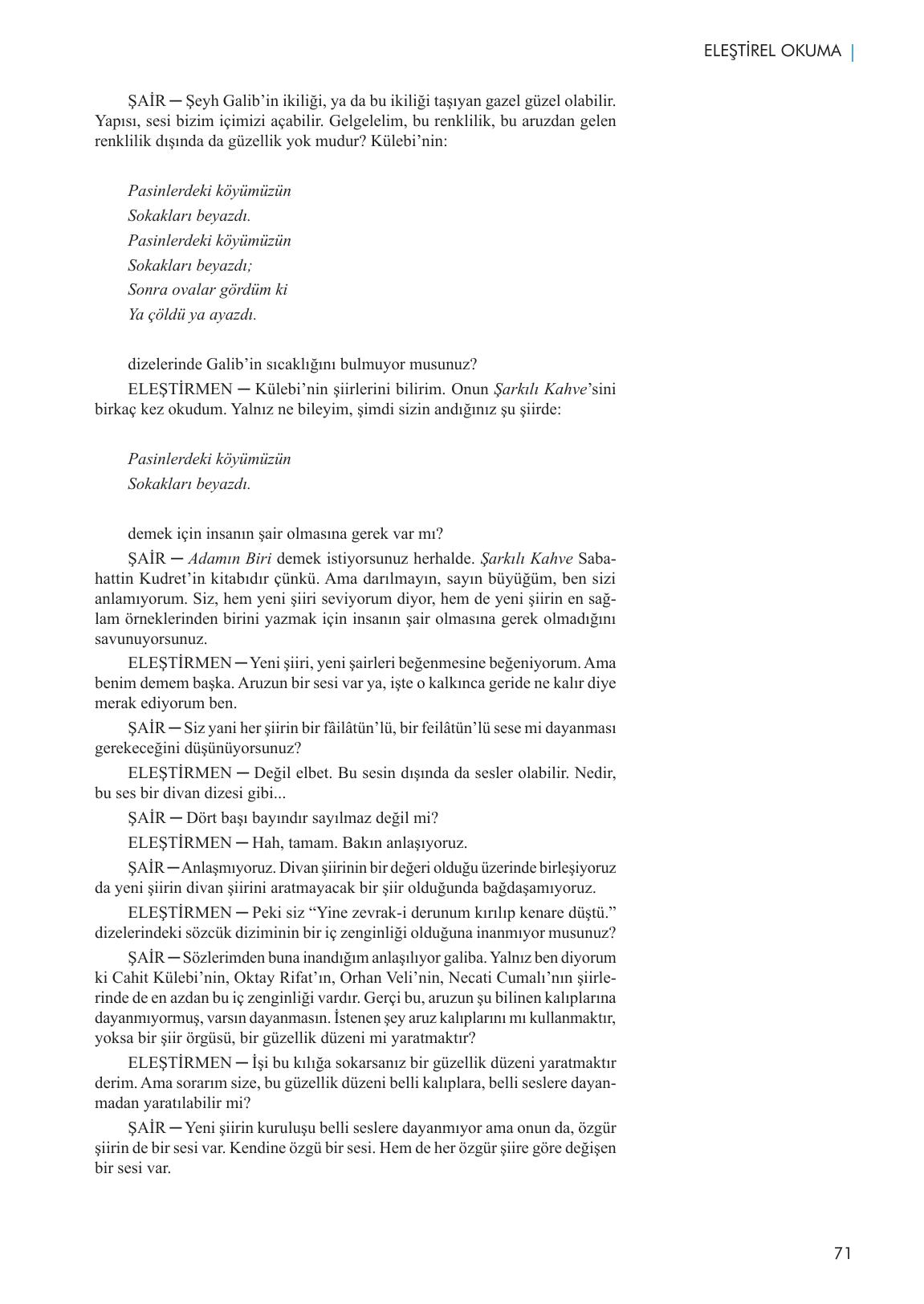 11. Sınıf Meb Yayınları Metin Tahlilleri Ders Kitabı Sayfa 71 Cevapları