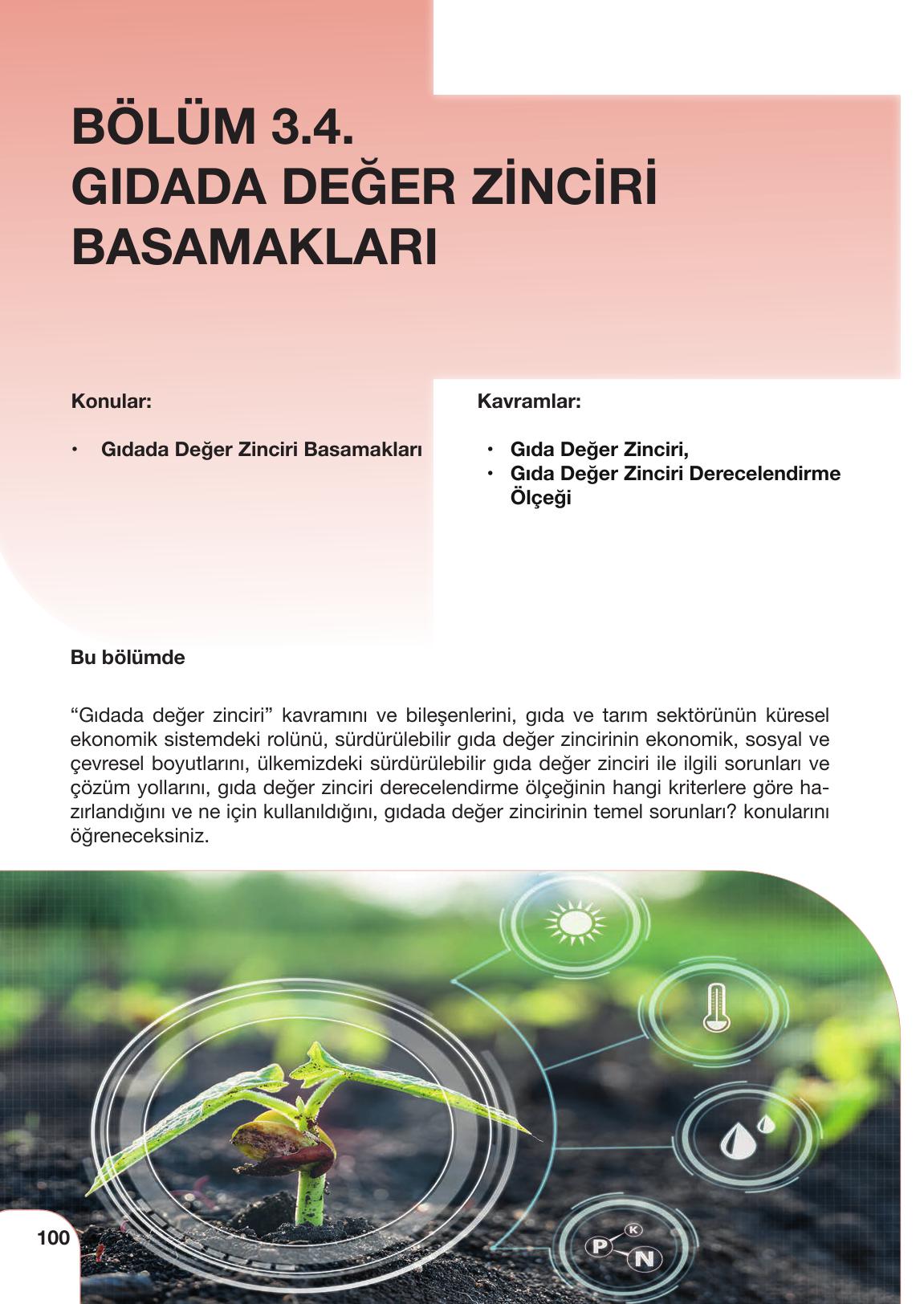11. Sınıf Meb Yayınları Tarım Ve Gıda Güvenliği Ders Kitabı Sayfa 100 Cevapları