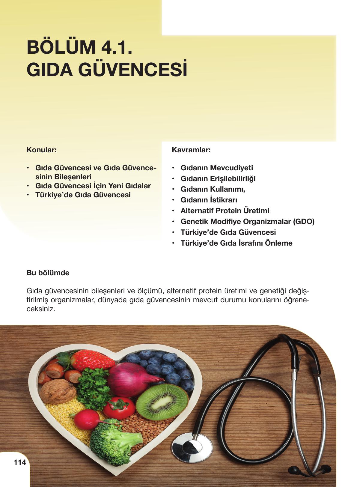 11. Sınıf Meb Yayınları Tarım Ve Gıda Güvenliği Ders Kitabı Sayfa 114 Cevapları