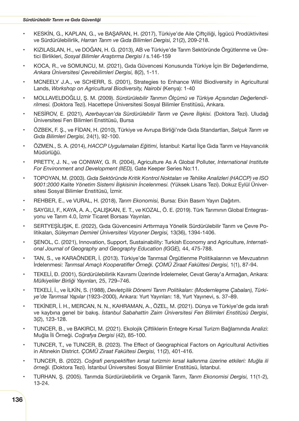 11. Sınıf Meb Yayınları Tarım Ve Gıda Güvenliği Ders Kitabı Sayfa 136 Cevapları