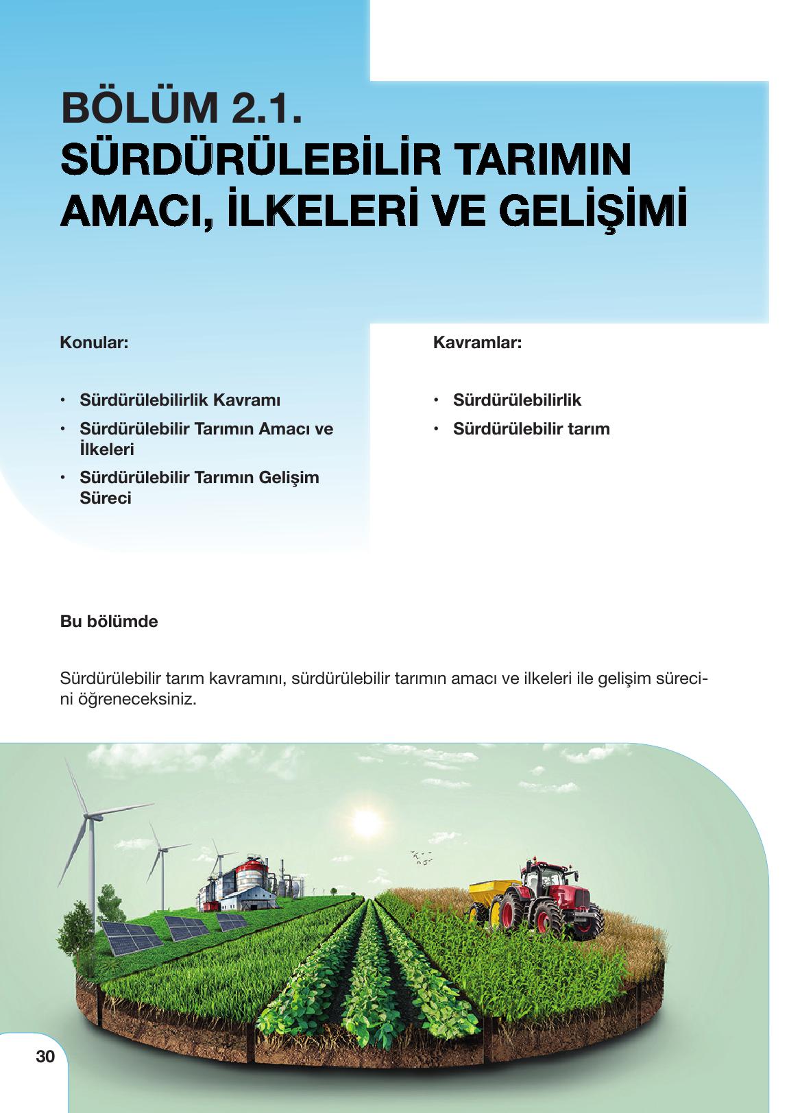 11. Sınıf Meb Yayınları Tarım Ve Gıda Güvenliği Ders Kitabı Sayfa 30 Cevapları
