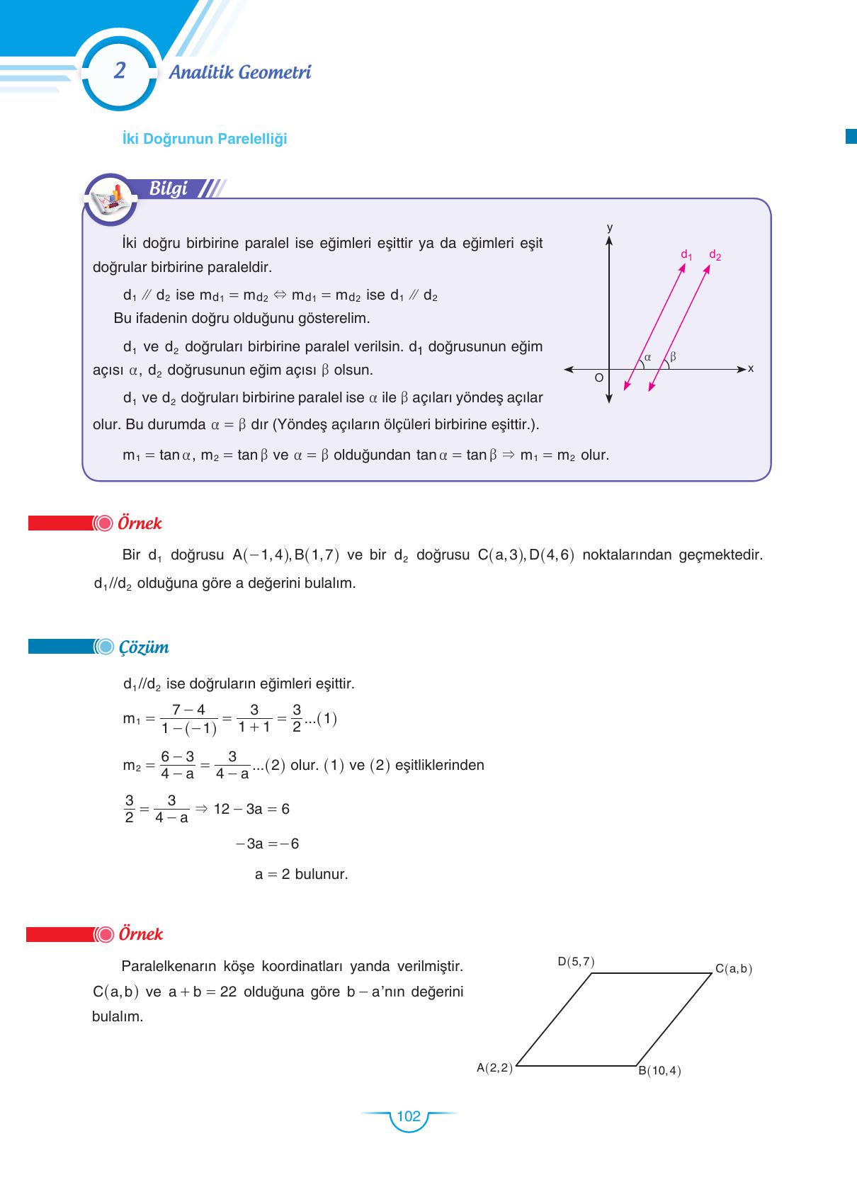 11. Sınıf Sdr Dikey Yayıncılık Matematik Ders Kitabı Sayfa 102 Cevapları
