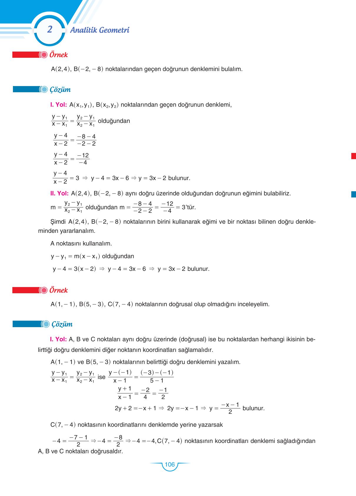 11. Sınıf Sdr Dikey Yayıncılık Matematik Ders Kitabı Sayfa 106 Cevapları
