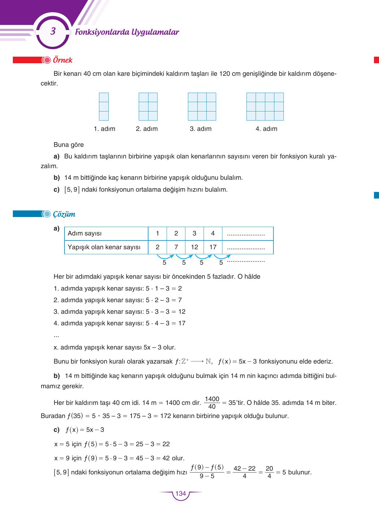 11. Sınıf Sdr Dikey Yayıncılık Matematik Ders Kitabı Sayfa 134 Cevapları