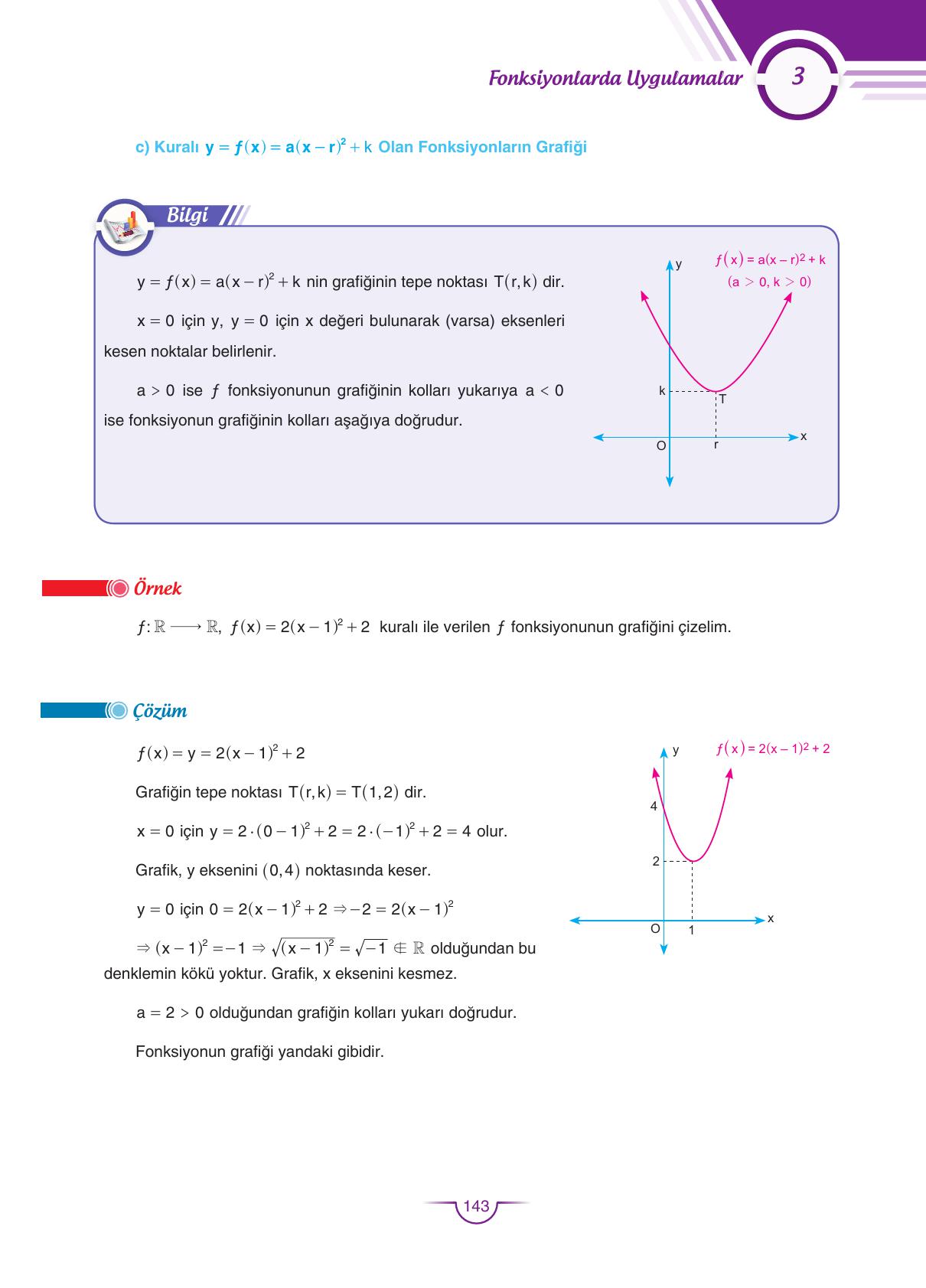 11. Sınıf Sdr Dikey Yayıncılık Matematik Ders Kitabı Sayfa 143 Cevapları