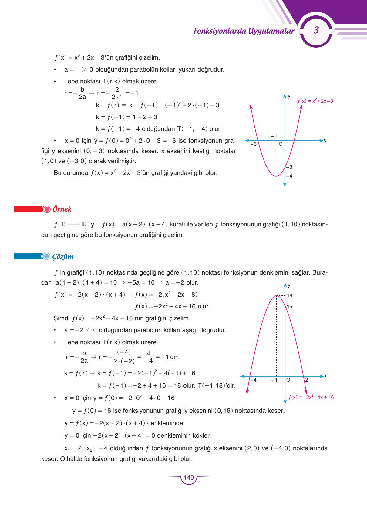 11. Sınıf Sdr Dikey Yayıncılık Matematik Ders Kitabı Sayfa 149 Cevapları