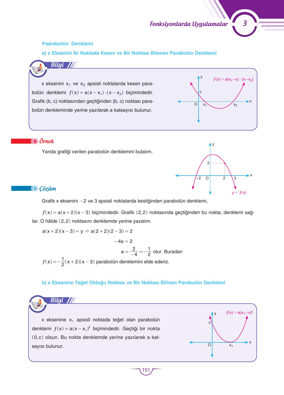 11. Sınıf Sdr Dikey Yayıncılık Matematik Ders Kitabı Sayfa 151 Cevapları