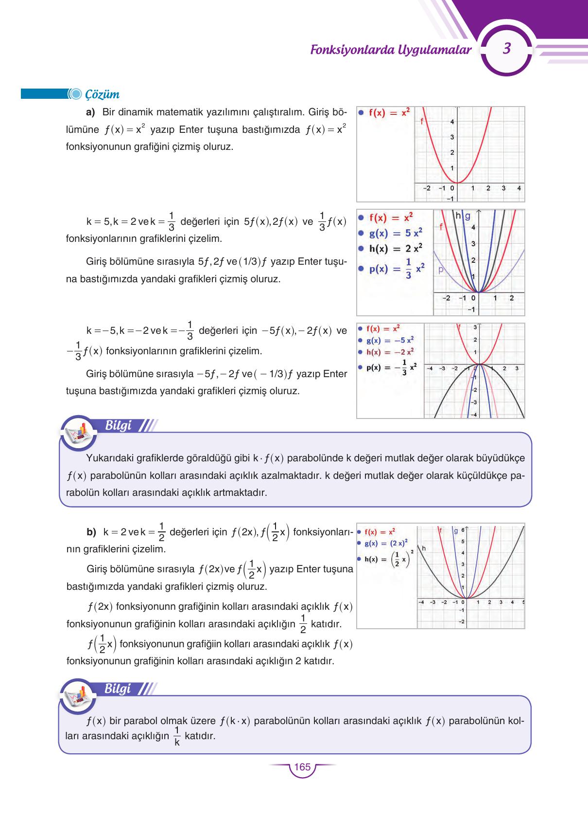 11. Sınıf Sdr Dikey Yayıncılık Matematik Ders Kitabı Sayfa 165 Cevapları