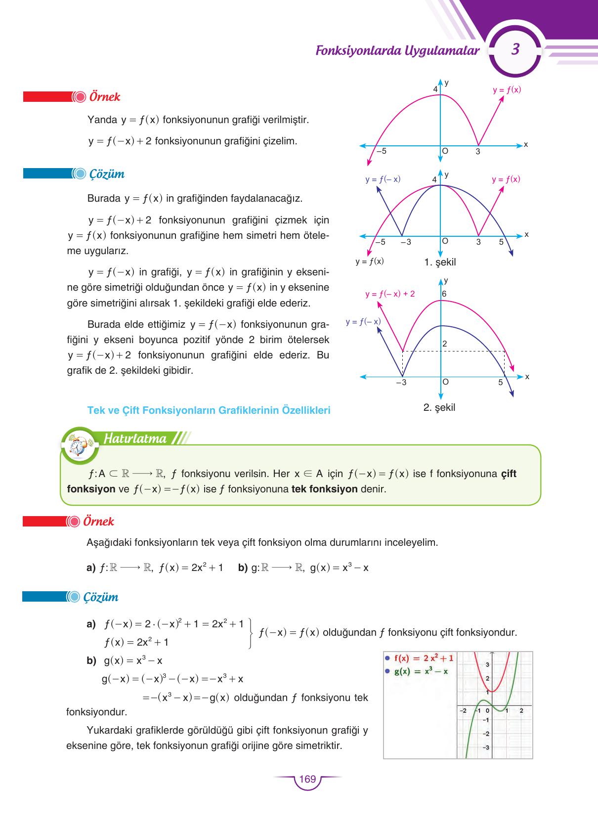 11. Sınıf Sdr Dikey Yayıncılık Matematik Ders Kitabı Sayfa 169 Cevapları