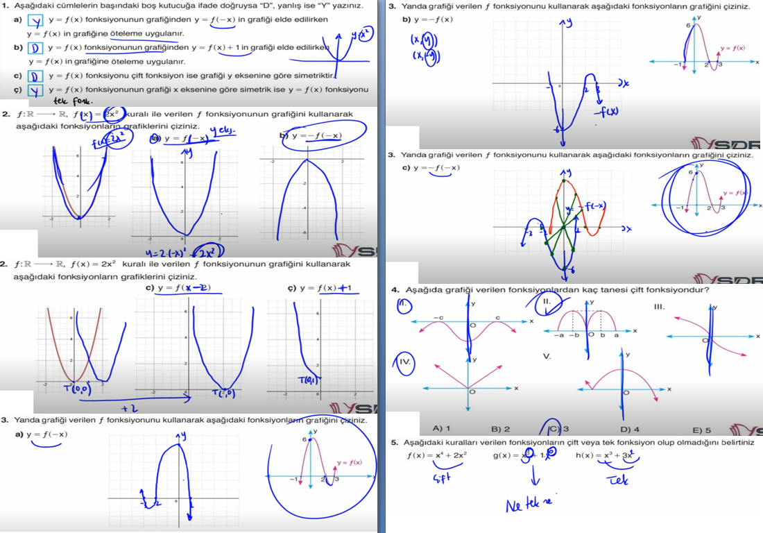 11. Sınıf Sdr Dikey Yayıncılık Matematik Ders Kitabı Sayfa 172 Cevapları