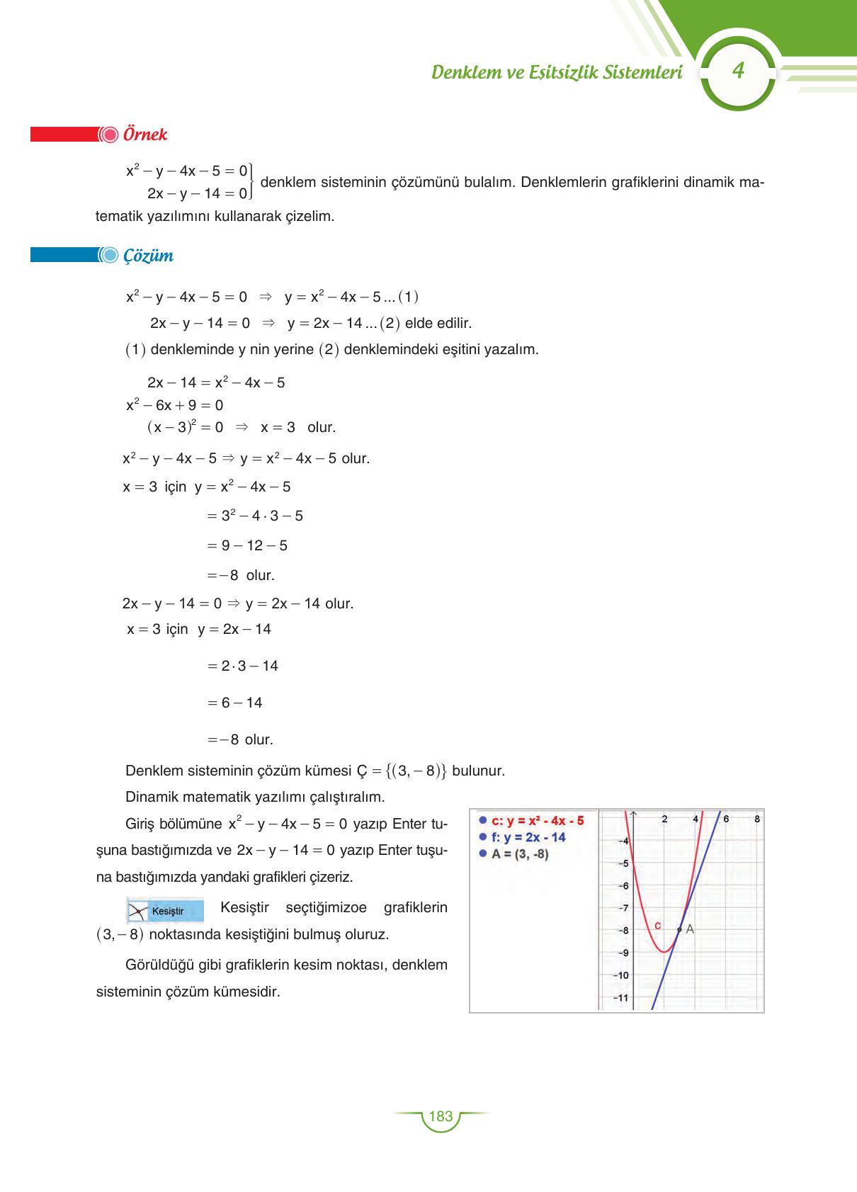 11. Sınıf Sdr Dikey Yayıncılık Matematik Ders Kitabı Sayfa 183 Cevapları