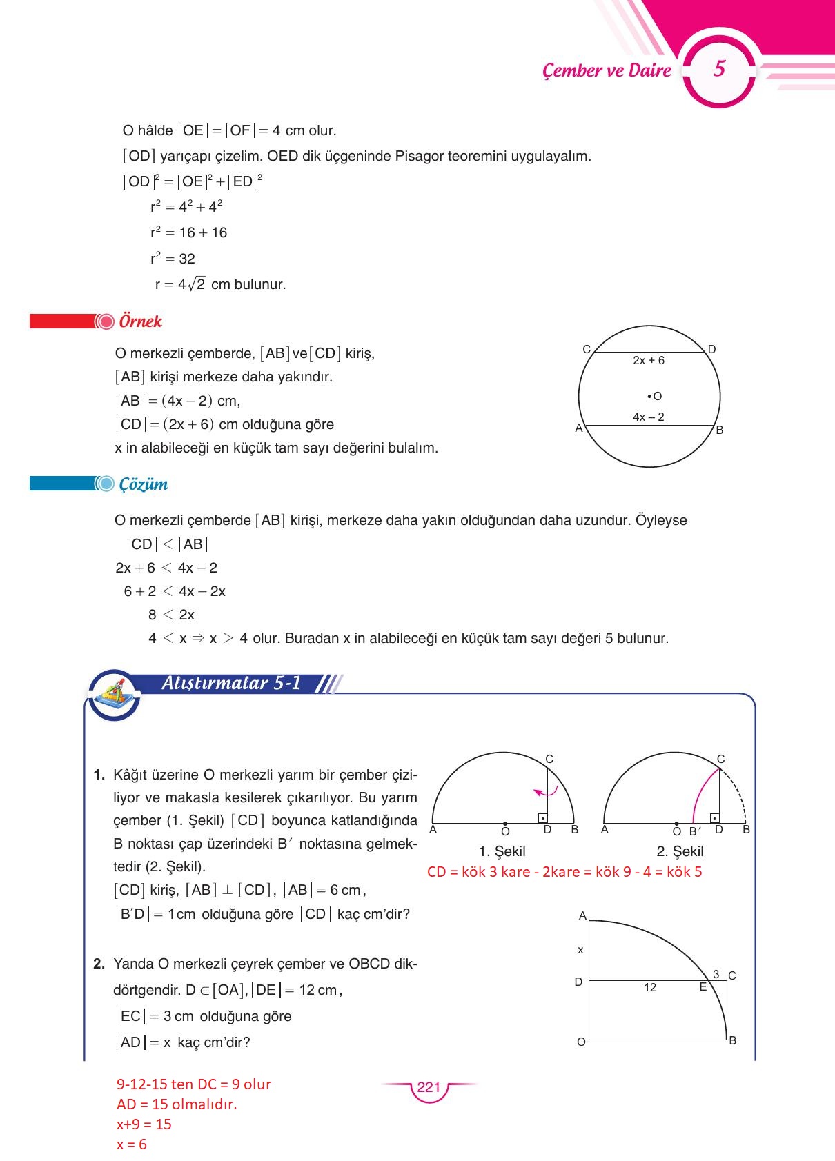 11. Sınıf Sdr Dikey Yayıncılık Matematik Ders Kitabı Sayfa 221 Cevapları 11. Sınıf Sdr Dikey Yayıncılık Matematik Ders Kitabı Sayfa 221 Cevapları