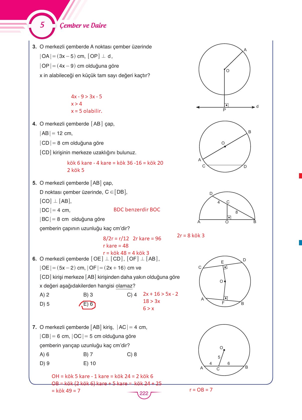 11. Sınıf Sdr Dikey Yayıncılık Matematik Ders Kitabı Sayfa 222 Cevapları