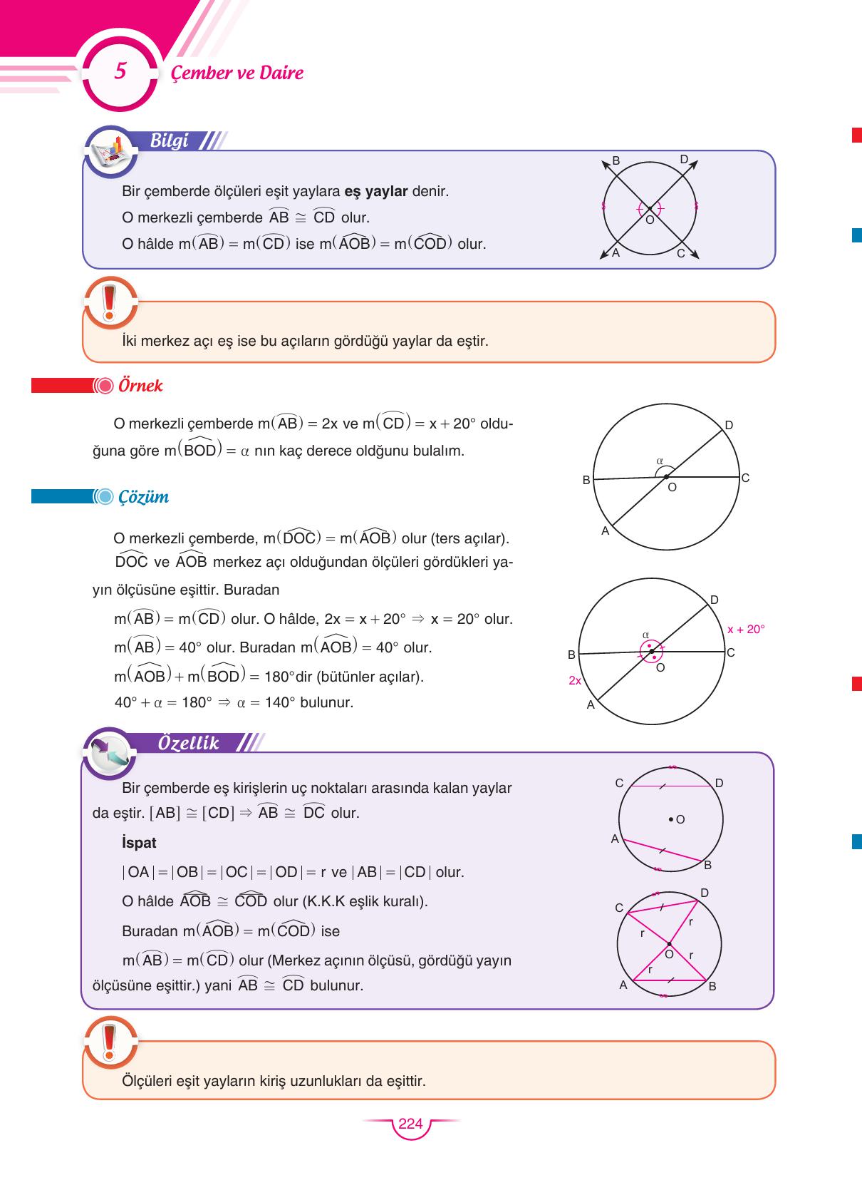 11. Sınıf Sdr Dikey Yayıncılık Matematik Ders Kitabı Sayfa 224 Cevapları
