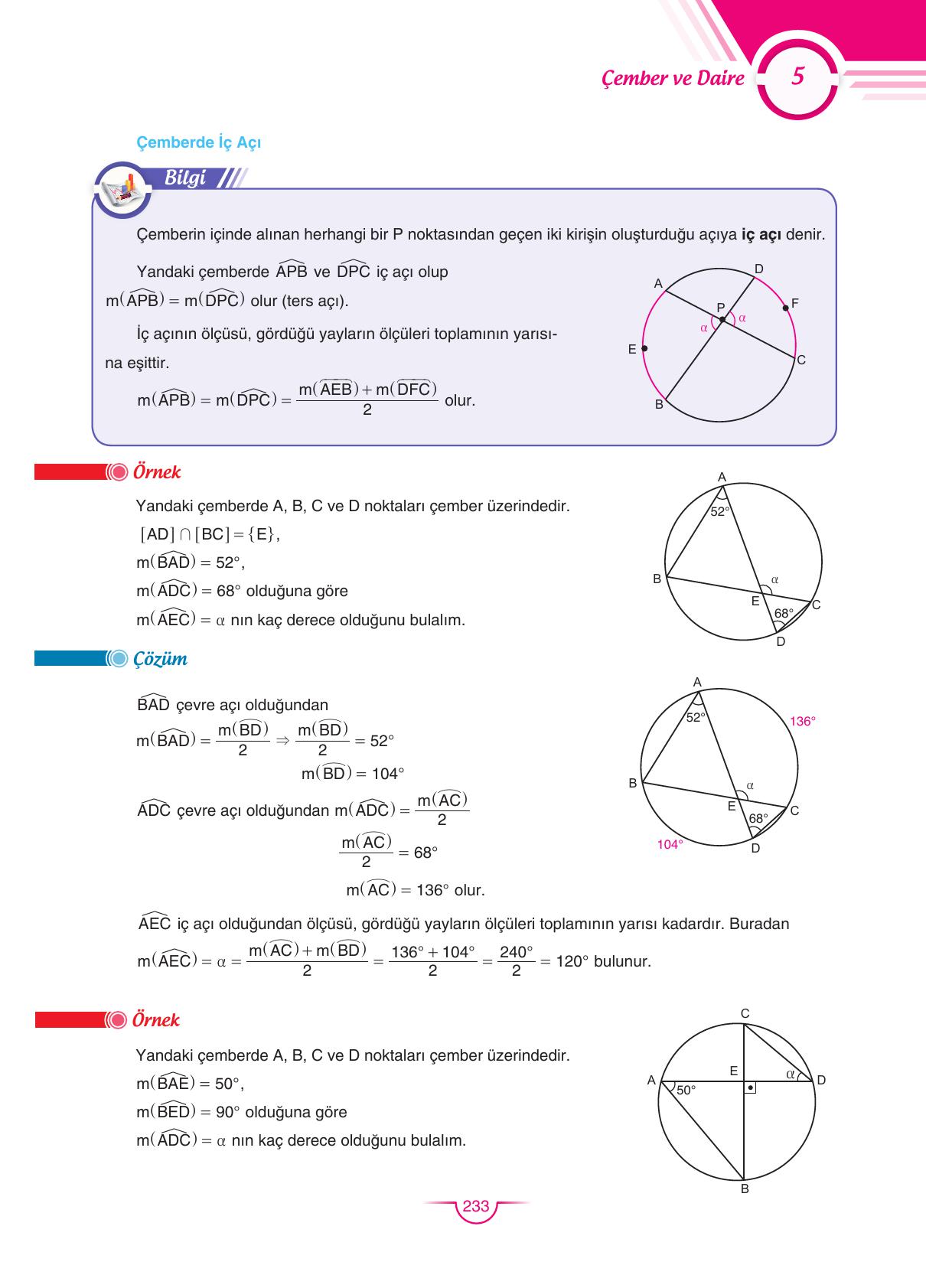 11. Sınıf Sdr Dikey Yayıncılık Matematik Ders Kitabı Sayfa 233 Cevapları
