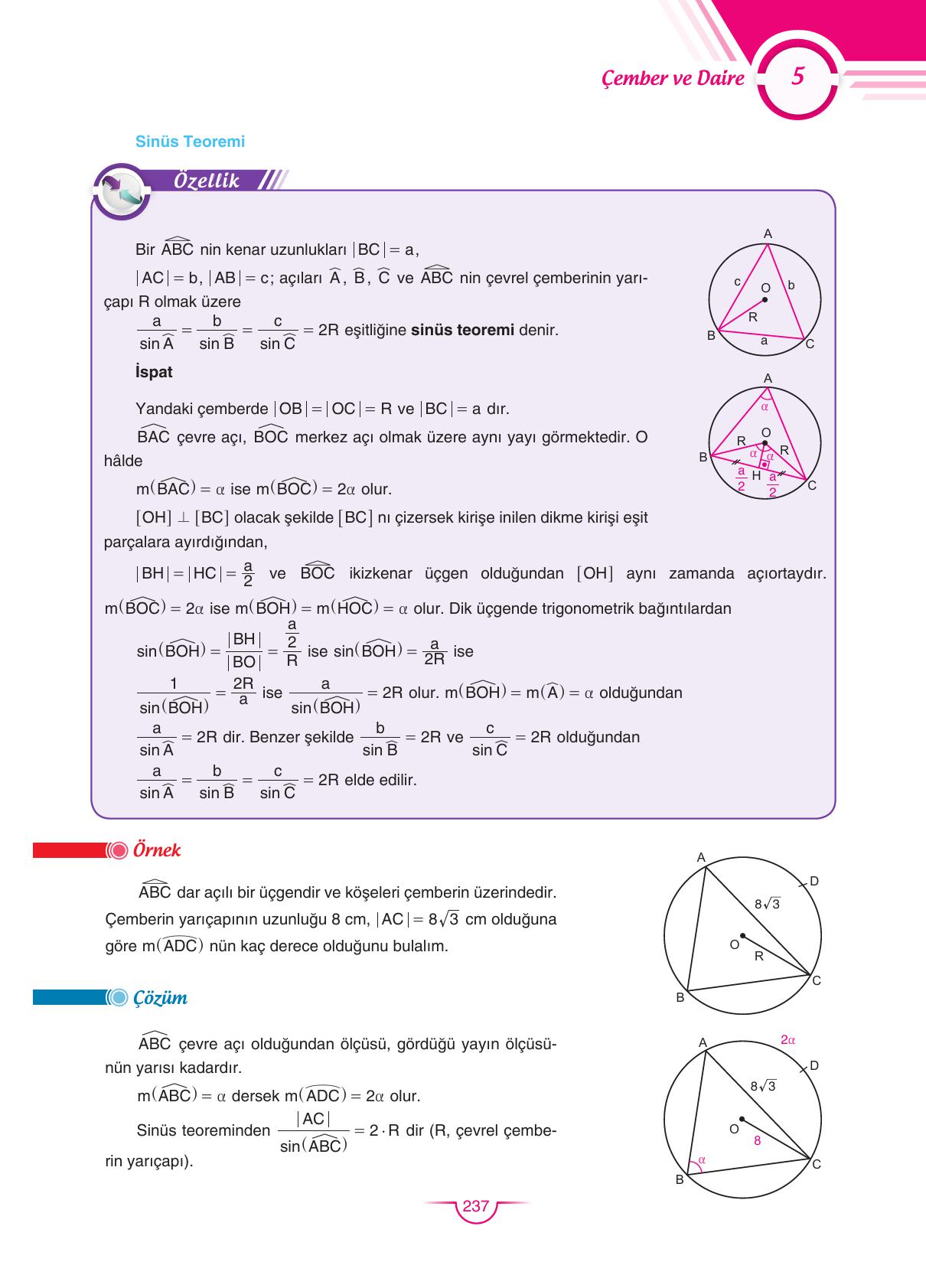 11. Sınıf Sdr Dikey Yayıncılık Matematik Ders Kitabı Sayfa 237 Cevapları