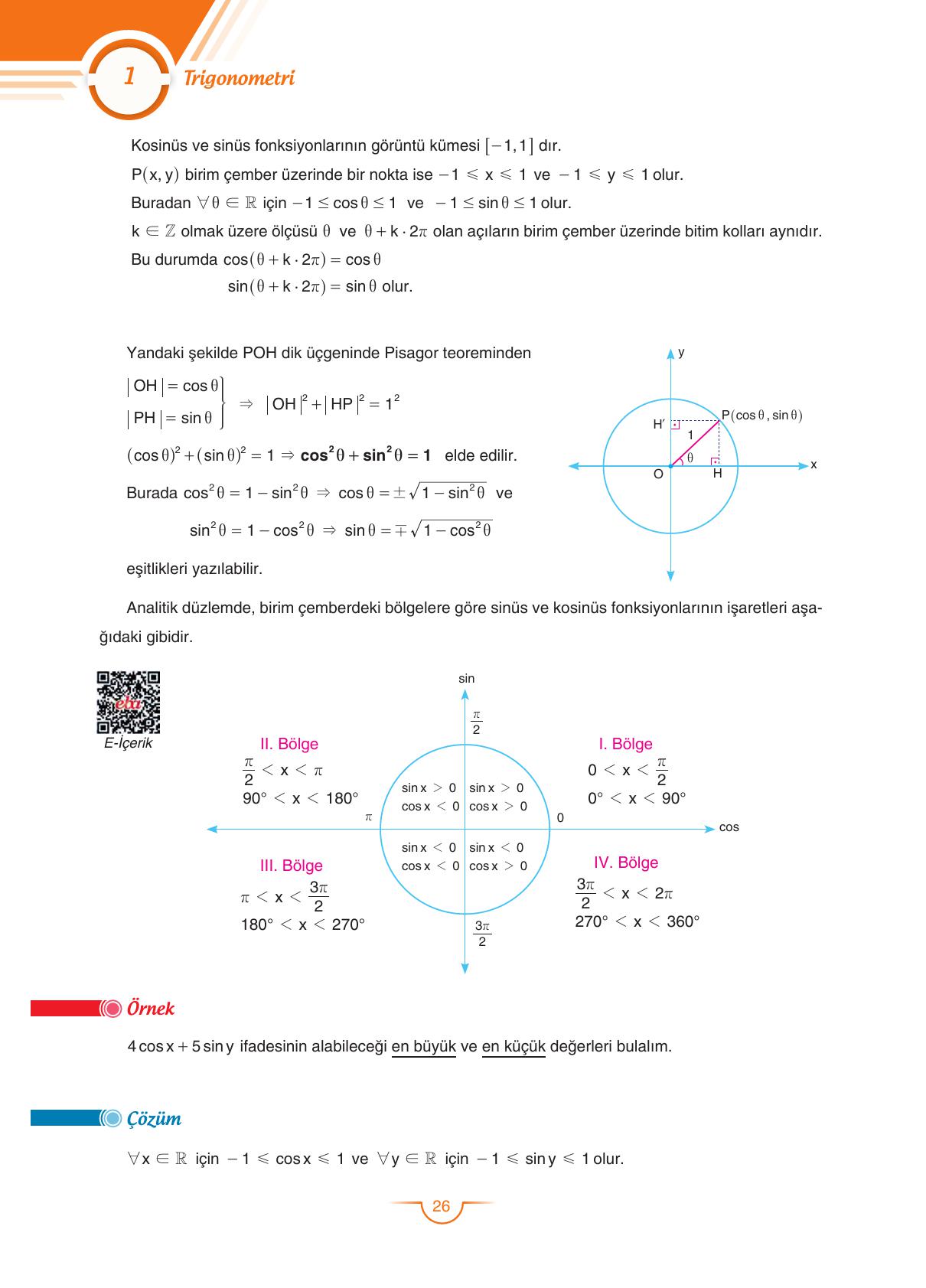 11. Sınıf Sdr Dikey Yayıncılık Matematik Ders Kitabı Sayfa 26 Cevapları