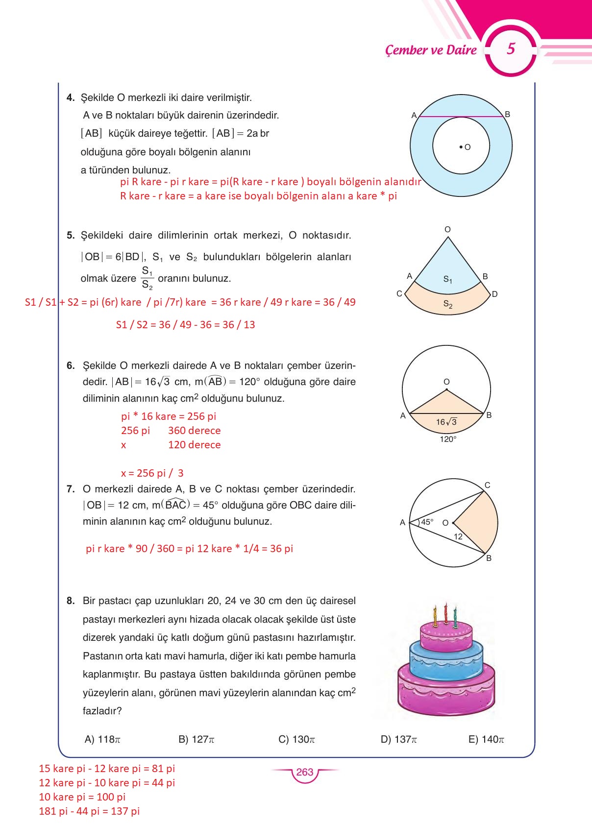 11. Sınıf Sdr Dikey Yayıncılık Matematik Ders Kitabı Sayfa 263 Cevapları