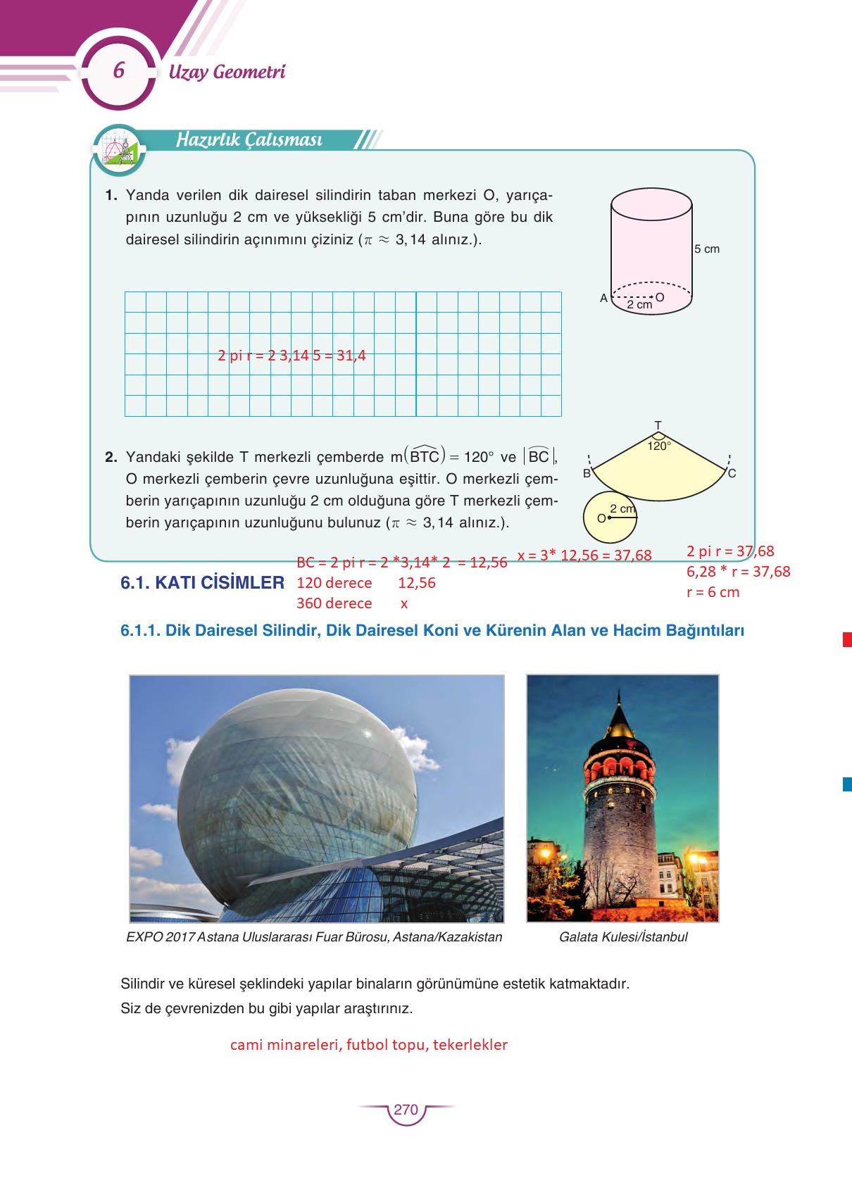 11. Sınıf Sdr Dikey Yayıncılık Matematik Ders Kitabı Sayfa 270 Cevapları