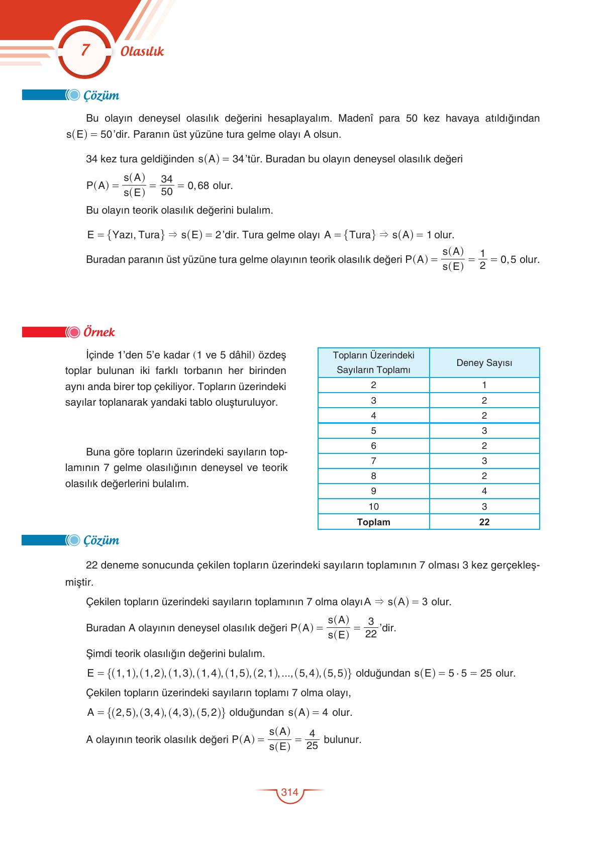 11. Sınıf Sdr Dikey Yayıncılık Matematik Ders Kitabı Sayfa 314 Cevapları