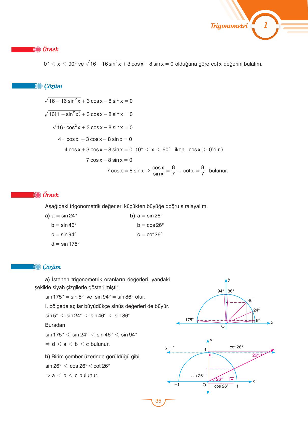 11. Sınıf Sdr Dikey Yayıncılık Matematik Ders Kitabı Sayfa 35 Cevapları