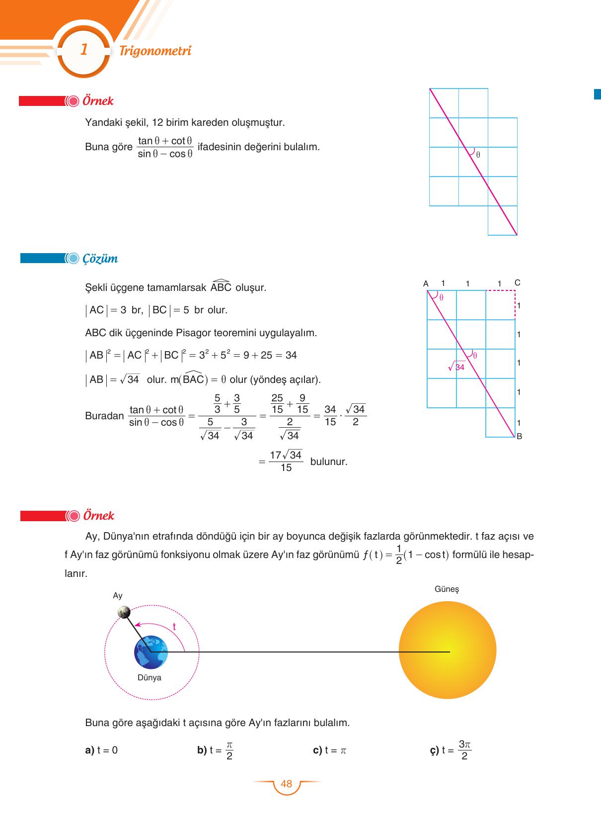 11. Sınıf Sdr Dikey Yayıncılık Matematik Ders Kitabı Sayfa 48 Cevapları