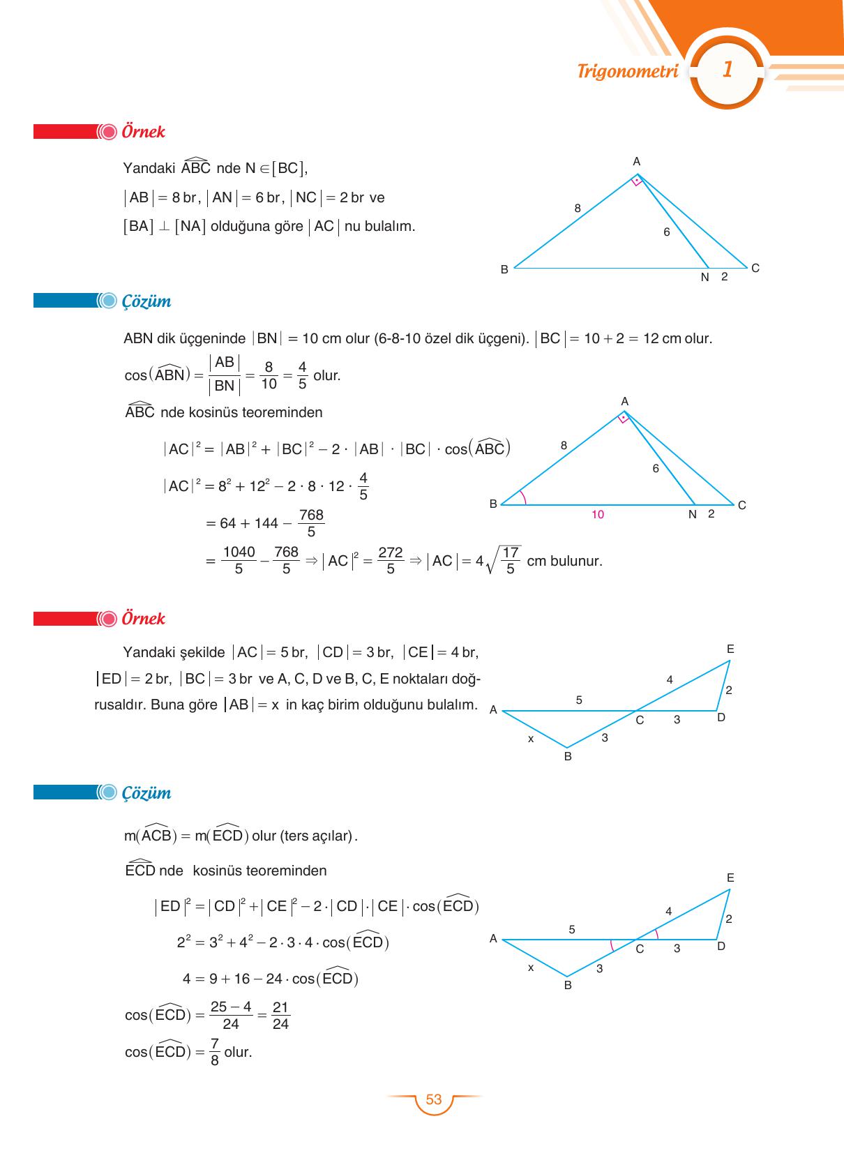 11. Sınıf Sdr Dikey Yayıncılık Matematik Ders Kitabı Sayfa 53 Cevapları