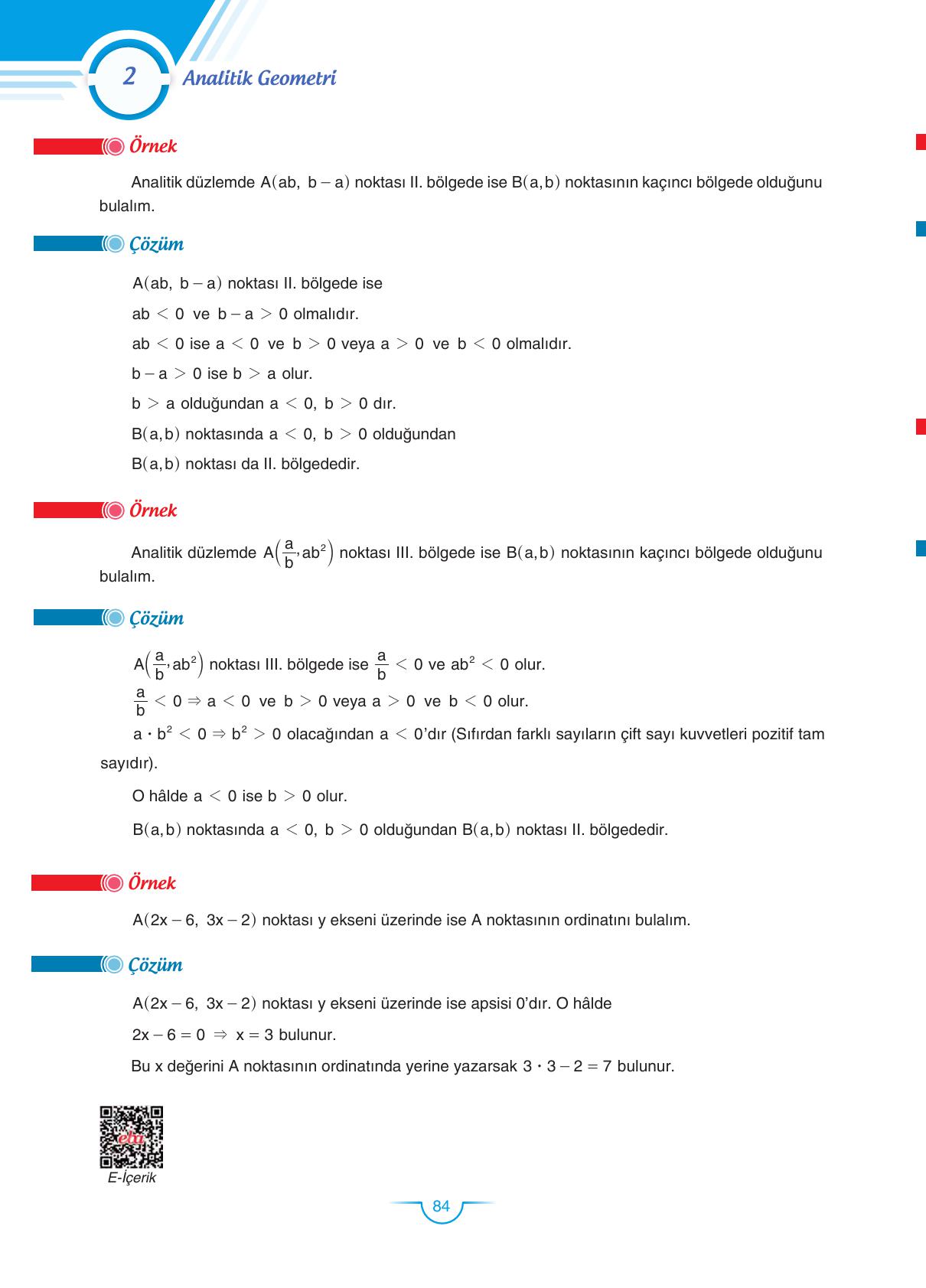 11. Sınıf Sdr Dikey Yayıncılık Matematik Ders Kitabı Sayfa 84 Cevapları