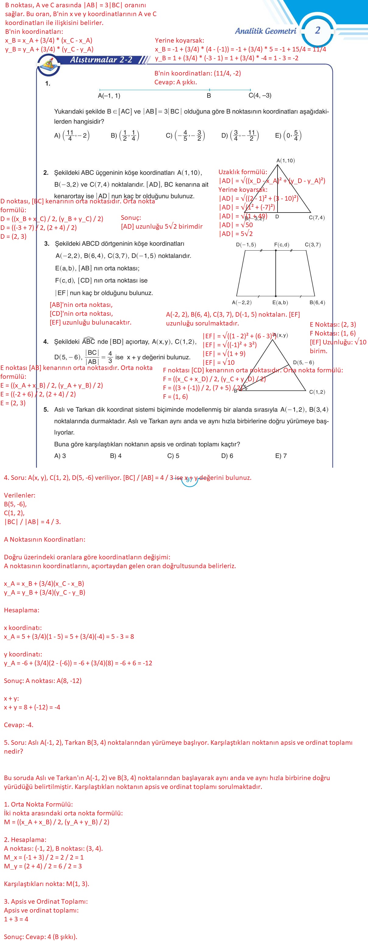 11. Sınıf Sdr Dikey Yayıncılık Matematik Ders Kitabı Sayfa 97 Cevapları