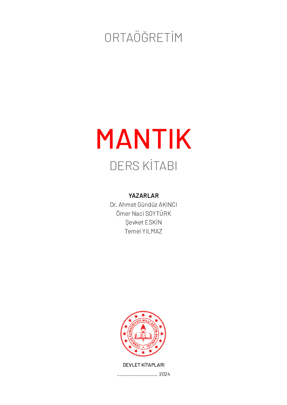 12. Sınıf Meb Yayınları Mantık Ders Kitabı Sayfa 1 Cevapları