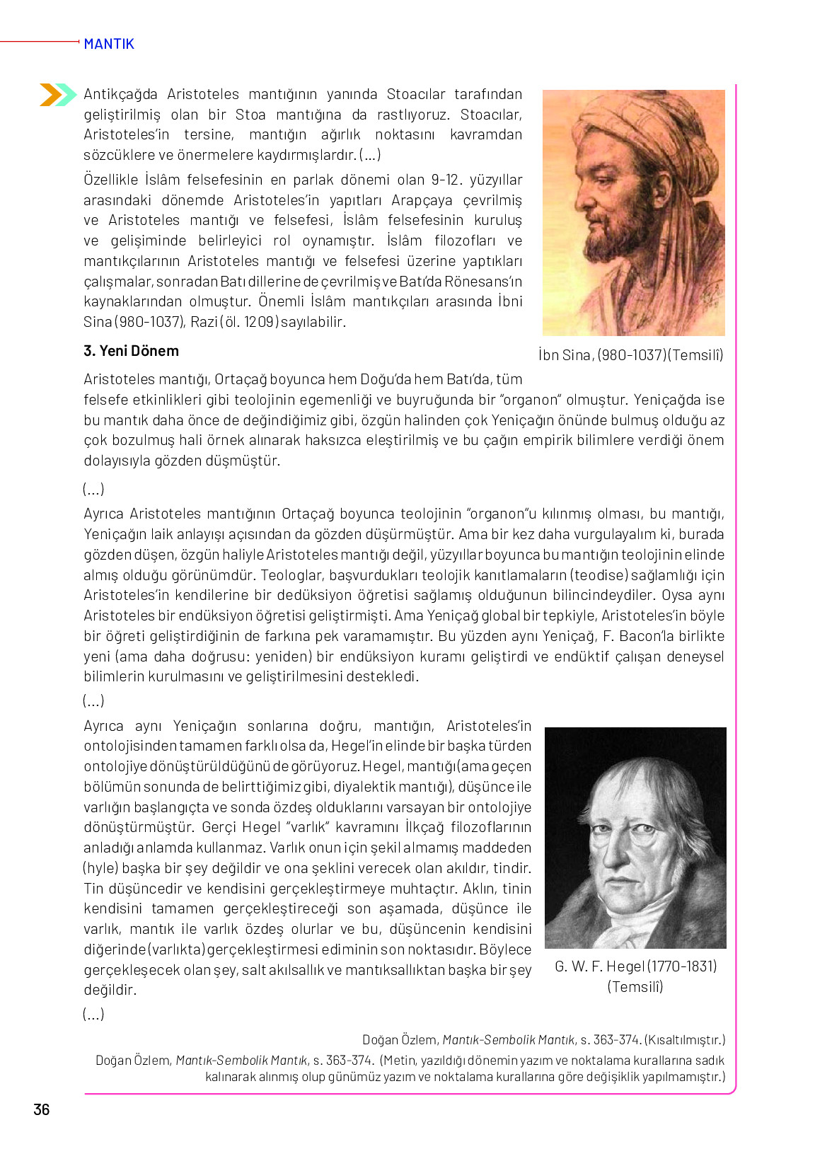12. Sınıf Meb Yayınları Mantık Ders Kitabı Sayfa 36 Cevapları
